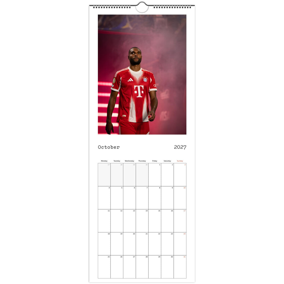 Bayern Munich Calendar 2027 October photo