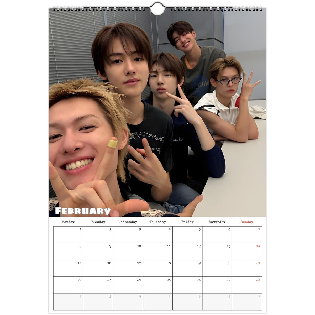 Cortis Calendar 2027 February concept photo