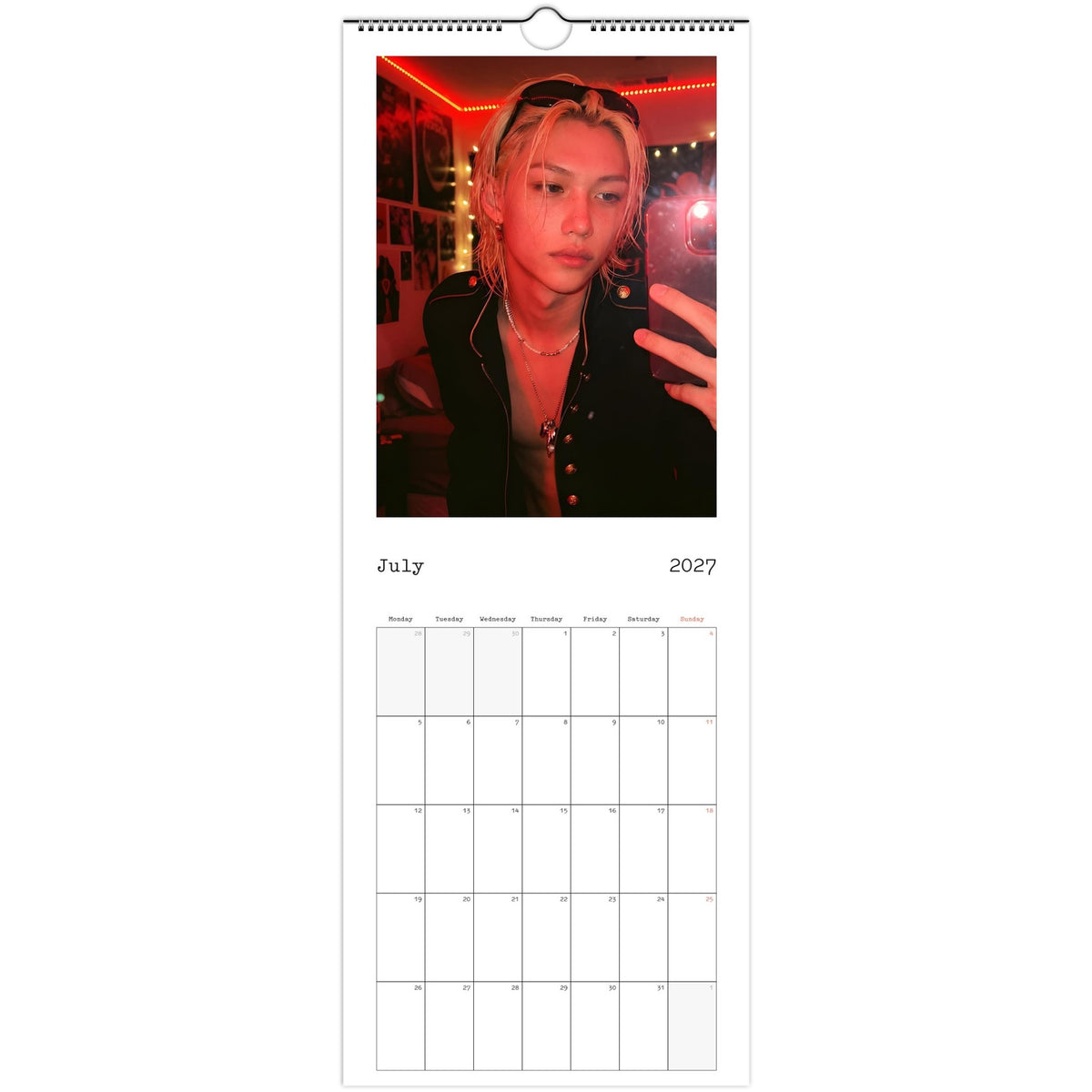 Stray Kids Felix Elite Calendar 2027 July page