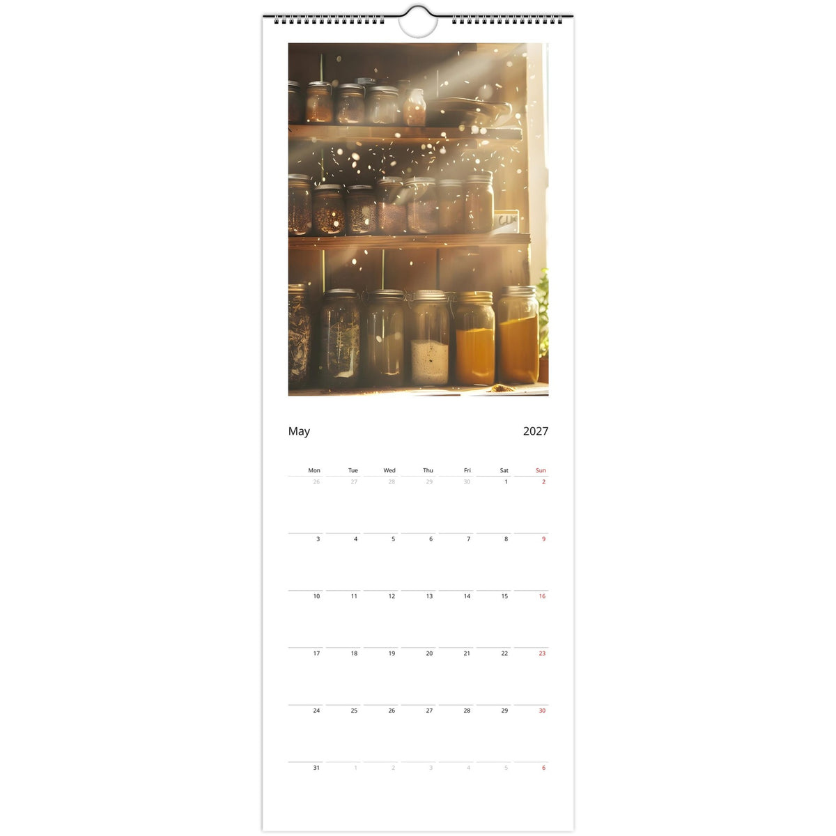 Off‑Grid Living 2027 calendar May photo