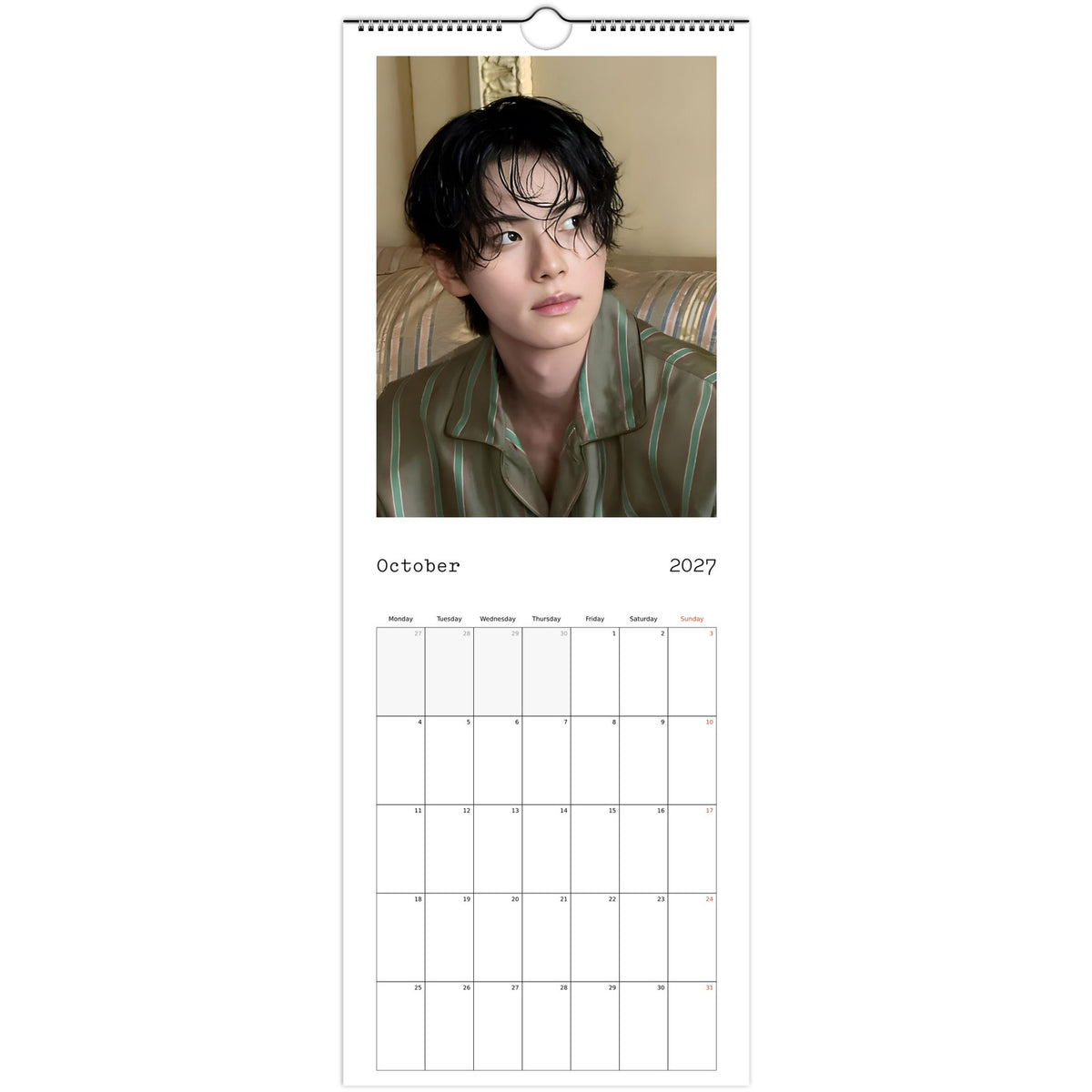 Lee Chae‑min calendar October photo