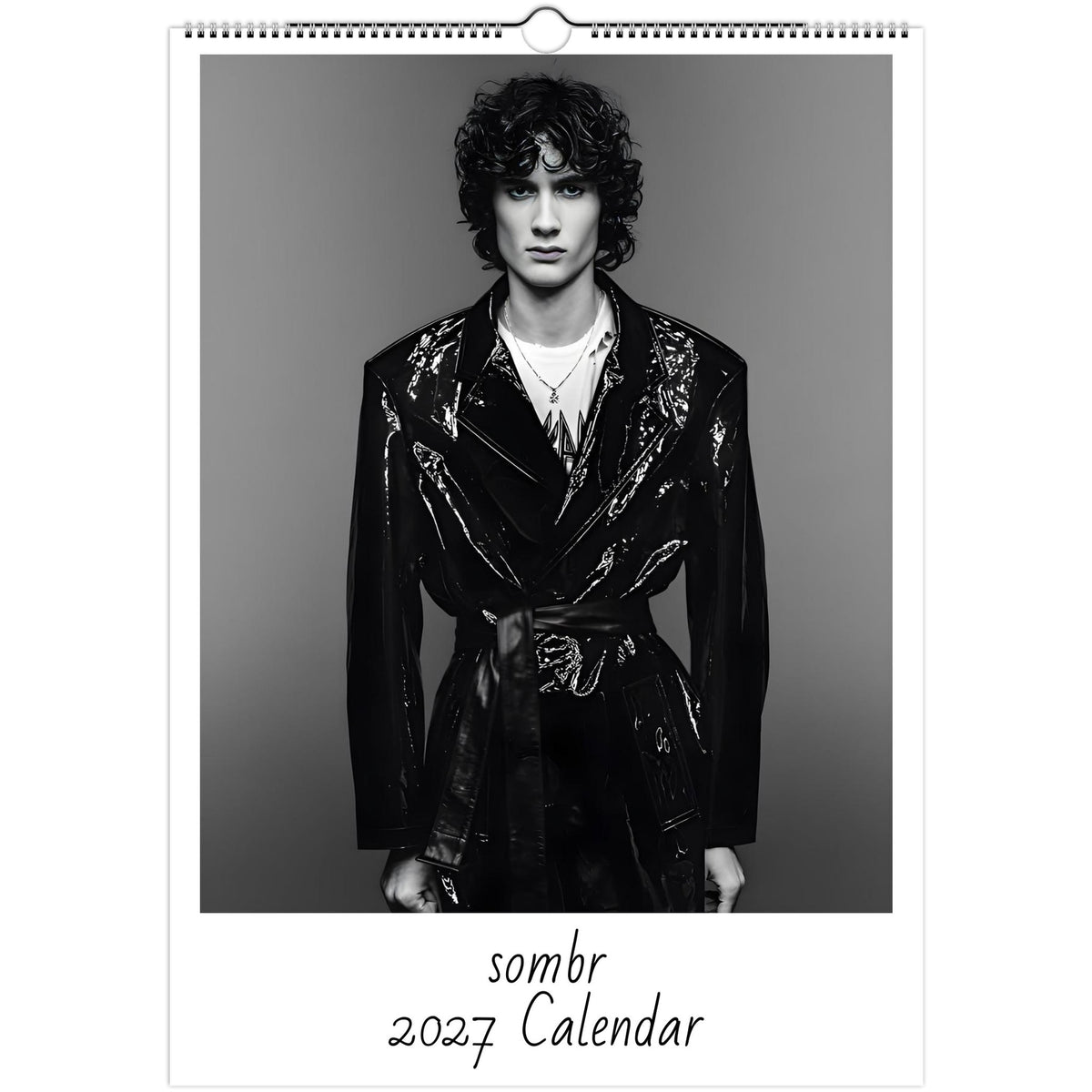 sombr 2027 A3 wall calendar front cover