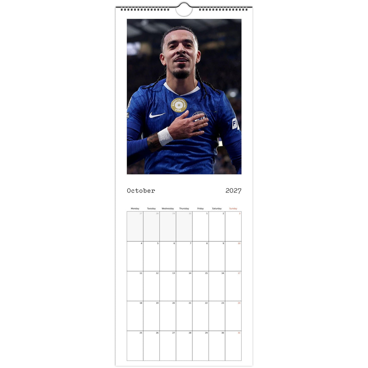 Chelsea Calendar 2027 October photo
