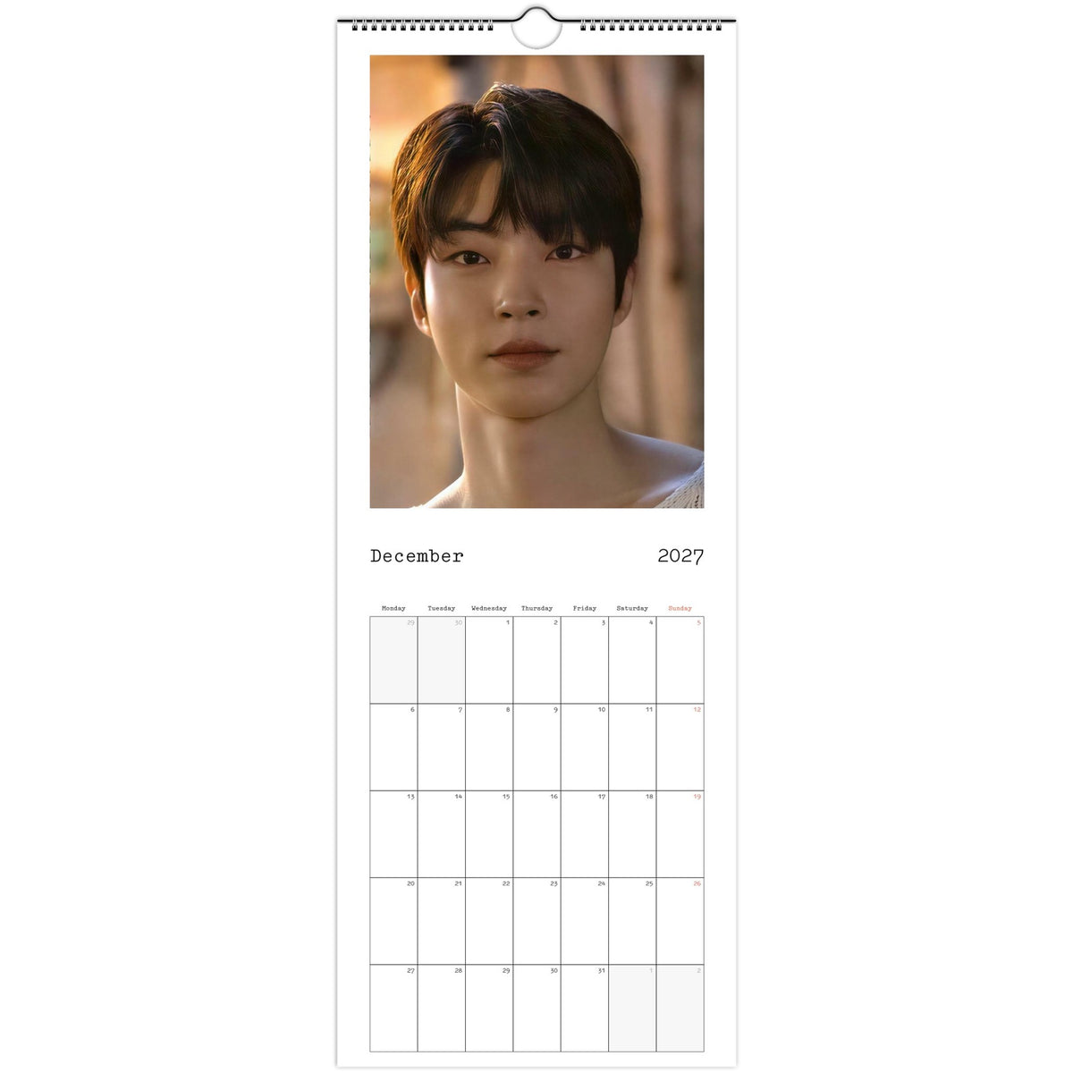 Hwang In‑youp calendar December photo