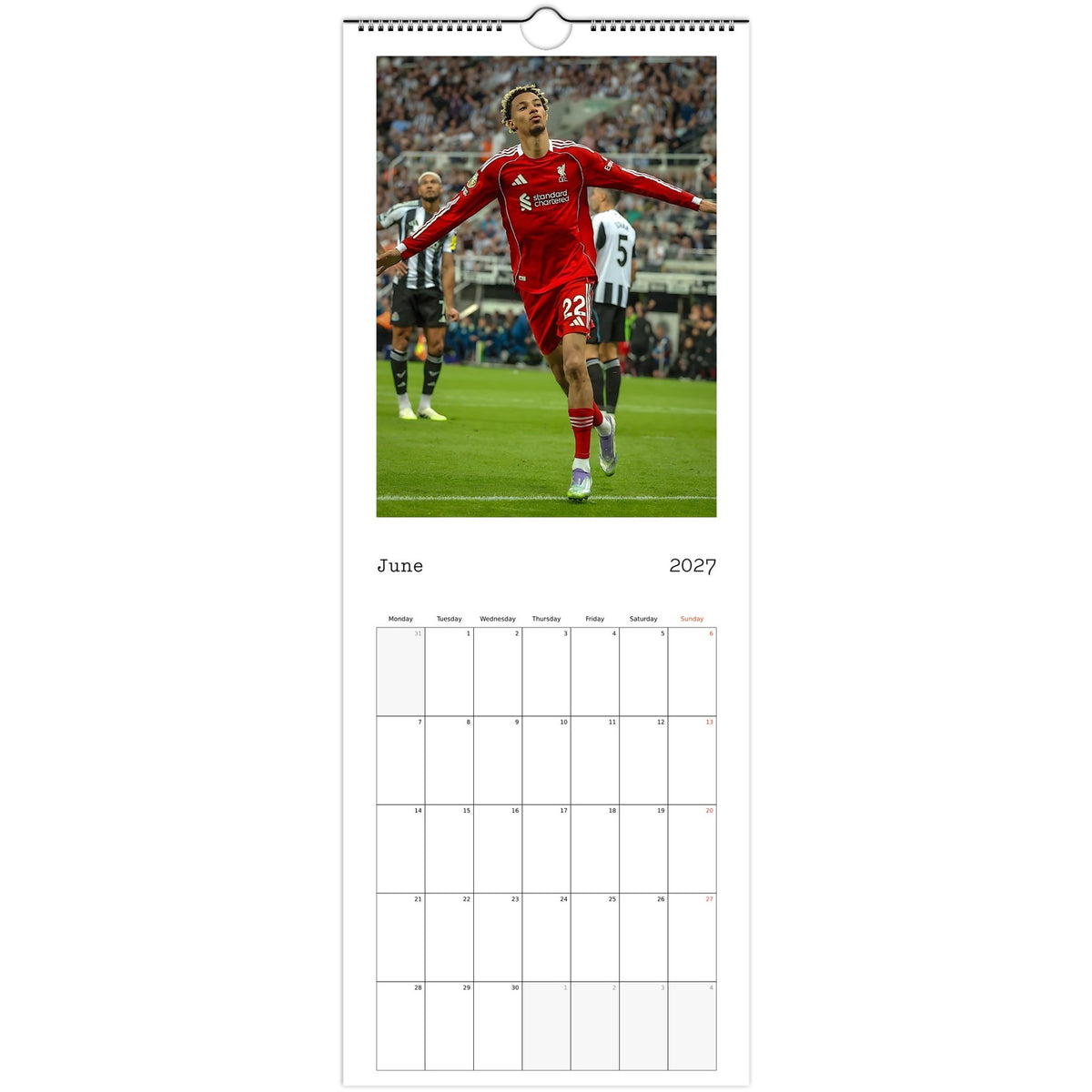Liverpool Calendar June page