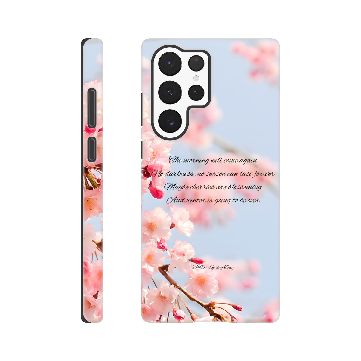 K‑pop Samsung phone case featuring Spring Day concept design