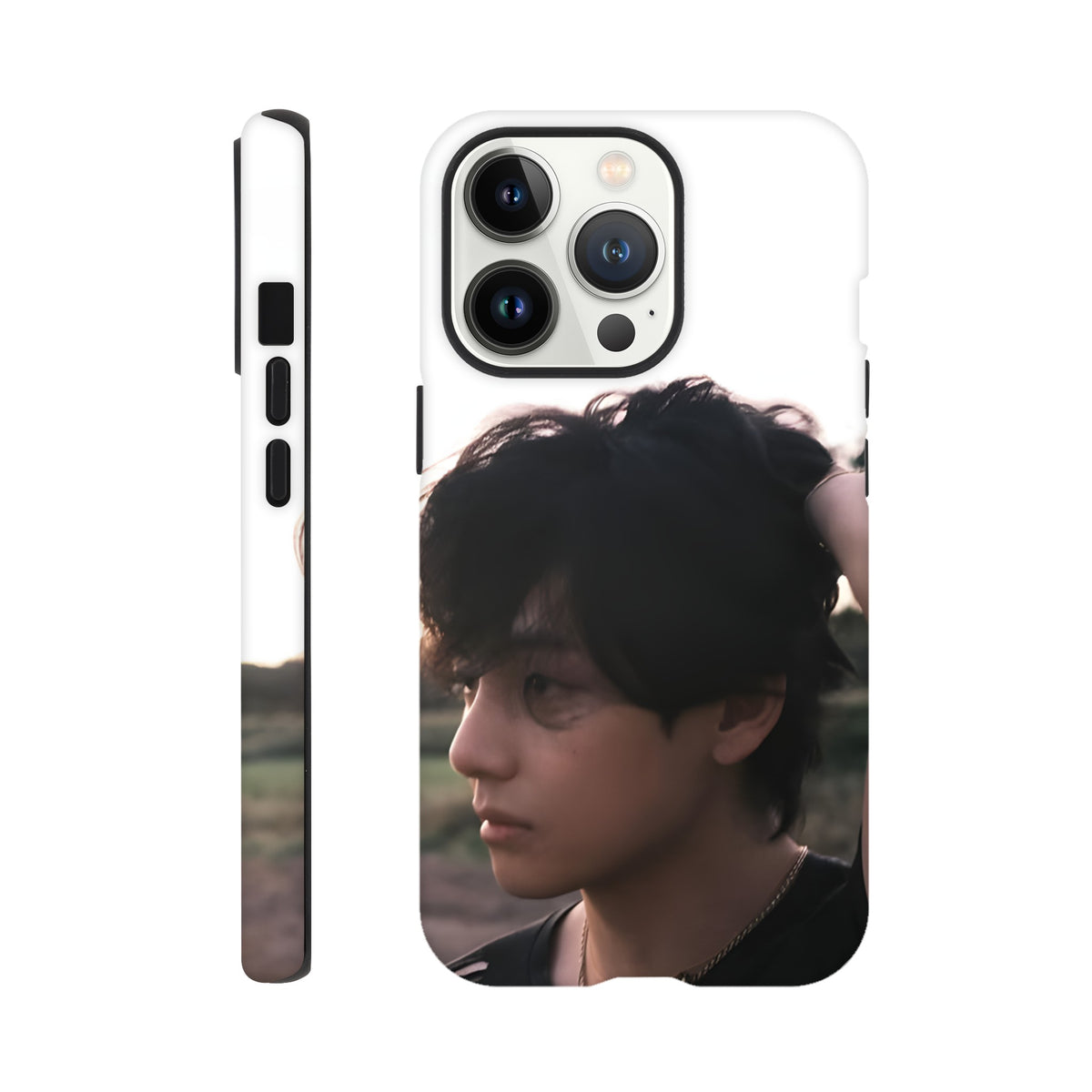 Taehyung BTS protective iPhone case with high‑quality artwork