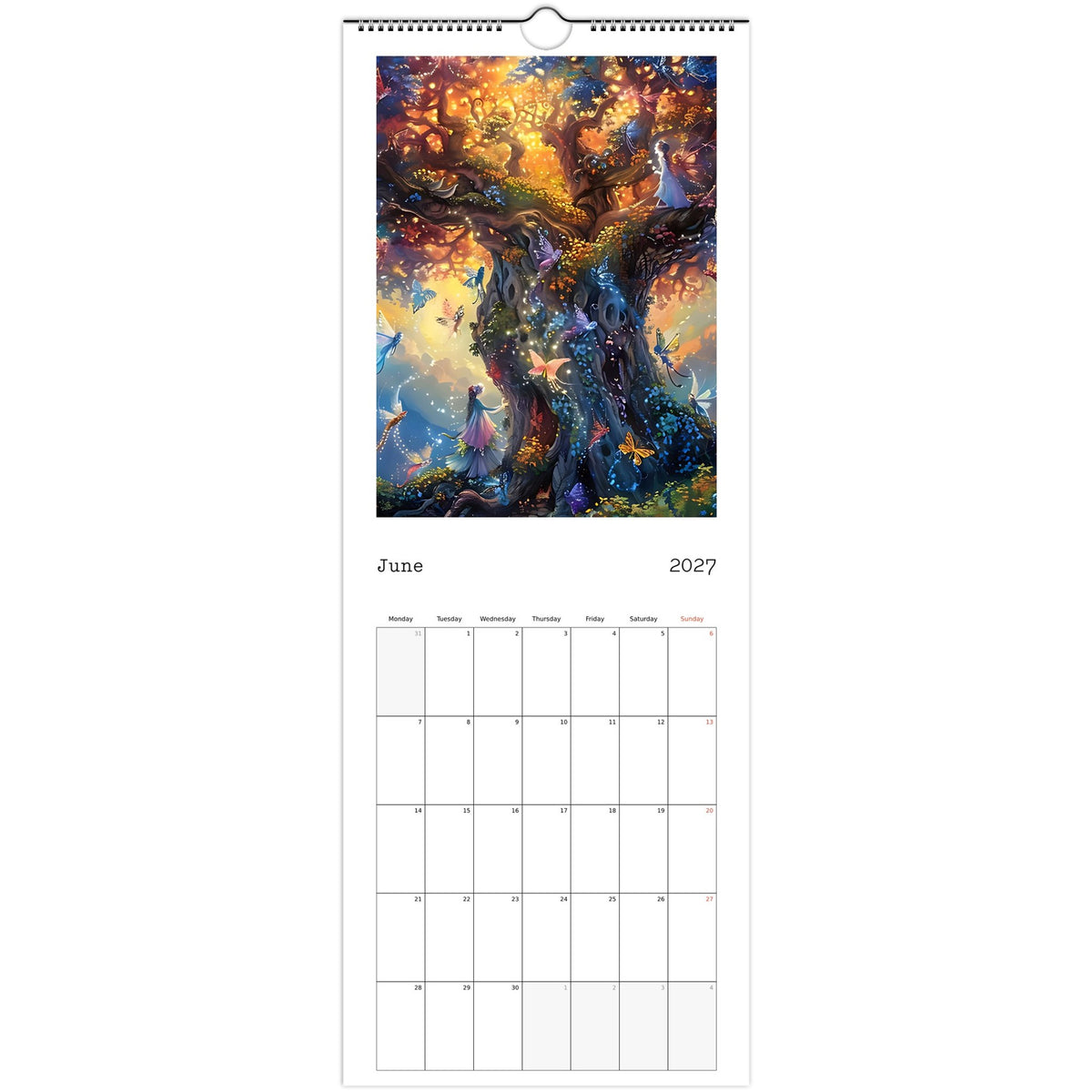 Fairies calendar 2027 June photo