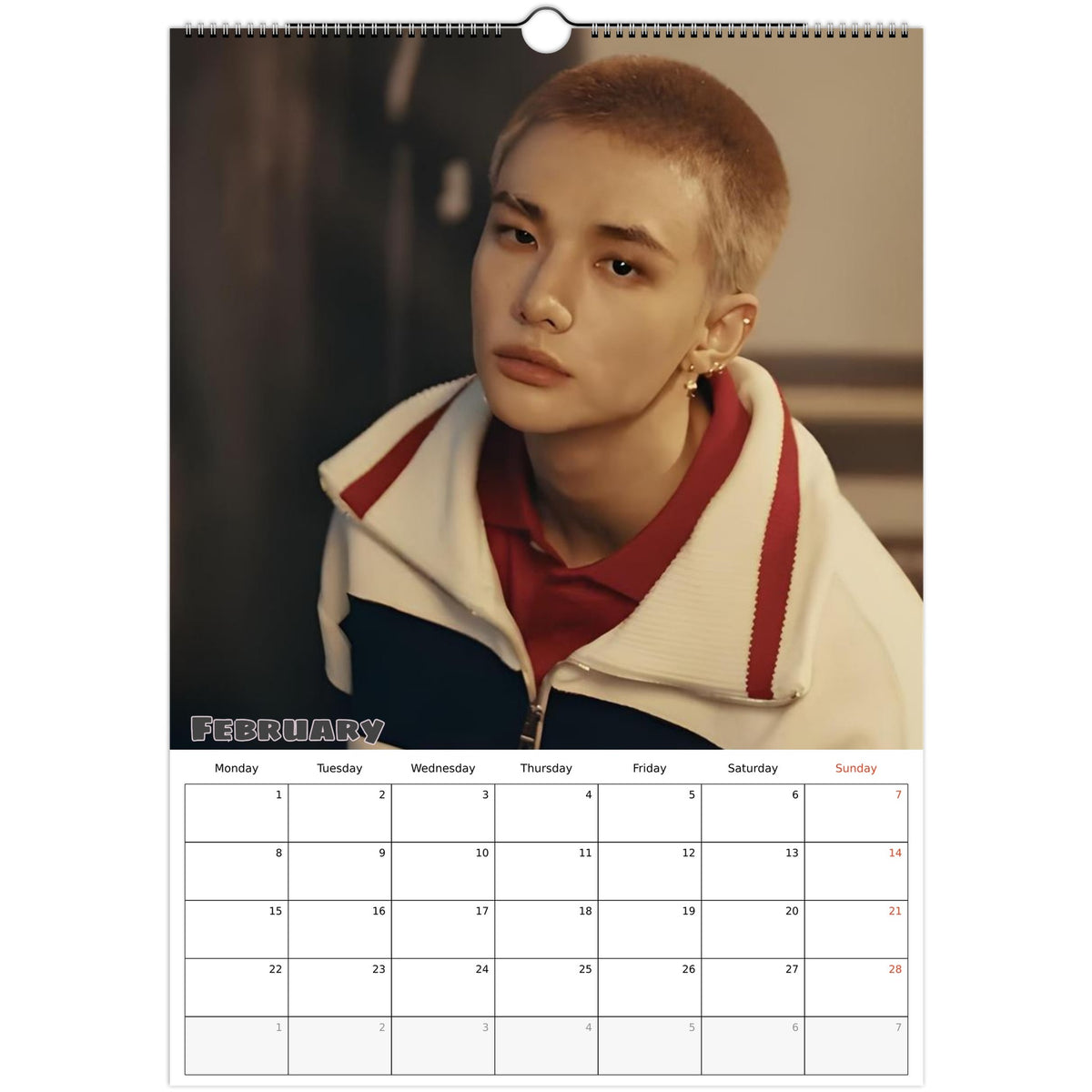 Stray Kids Hyunjin Calendar 2027 February photo