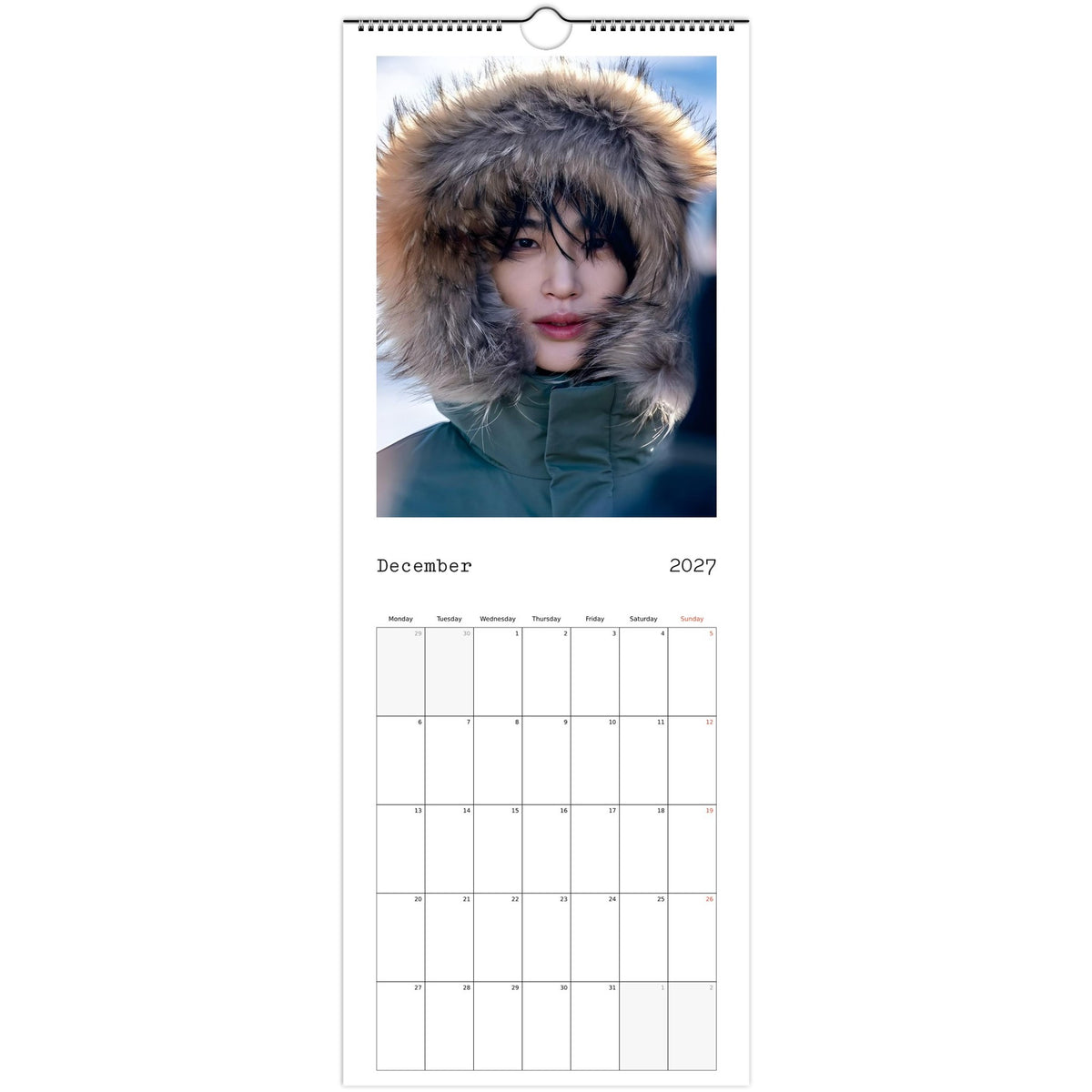Byeon Woo‑seok calendar December photo