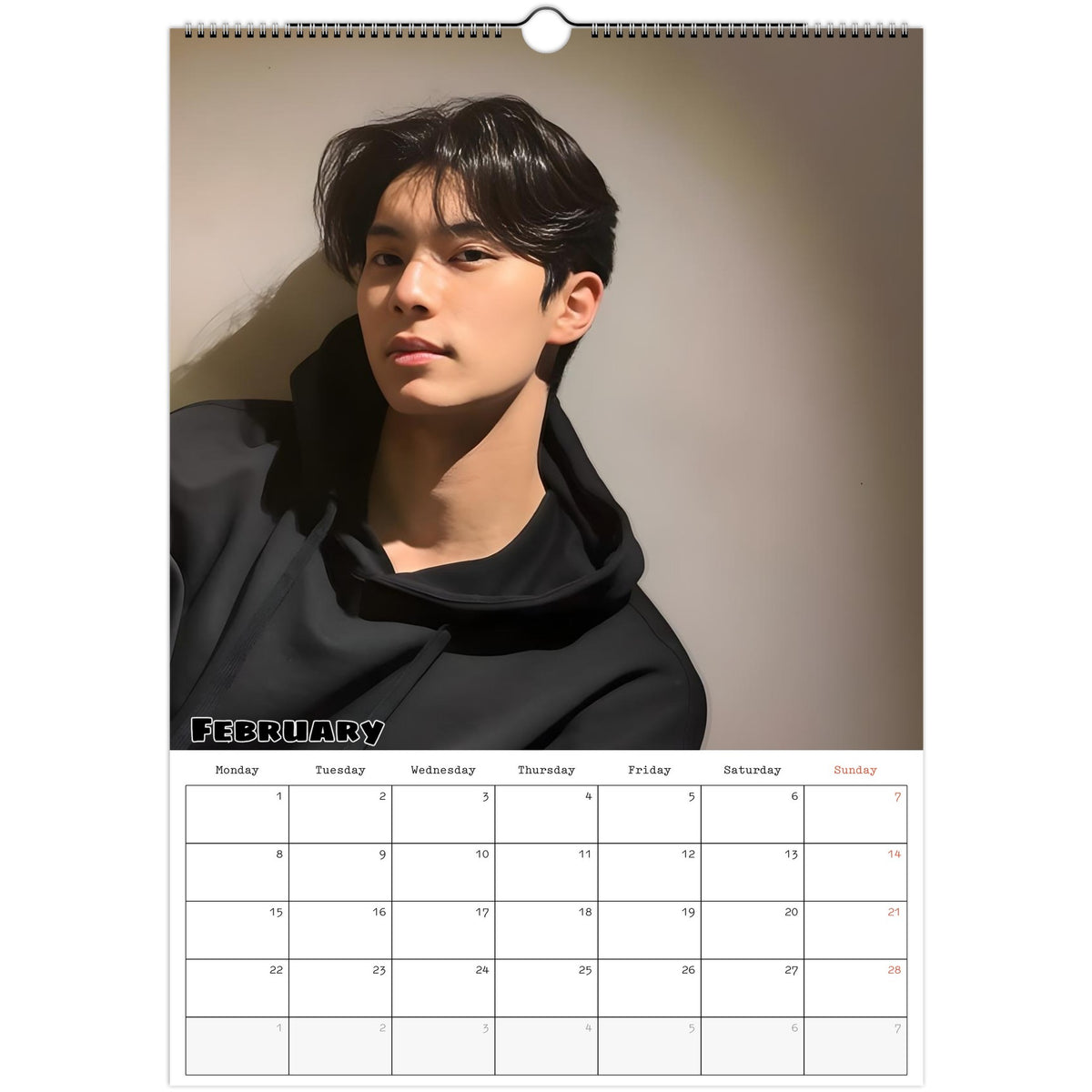 Lee Chae‑min calendar February photo