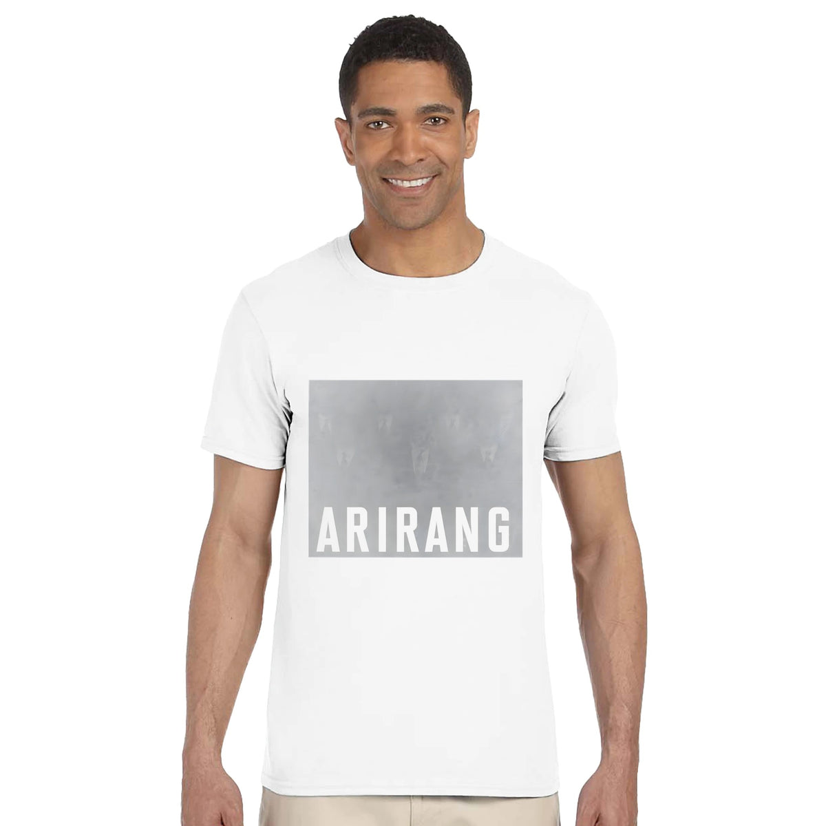 White BTS ARIRANG unisex merch top