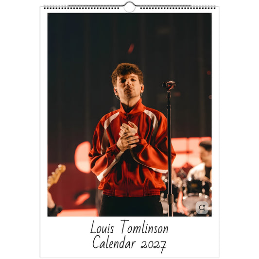 Louis Tomlinson 2027 calendar cover