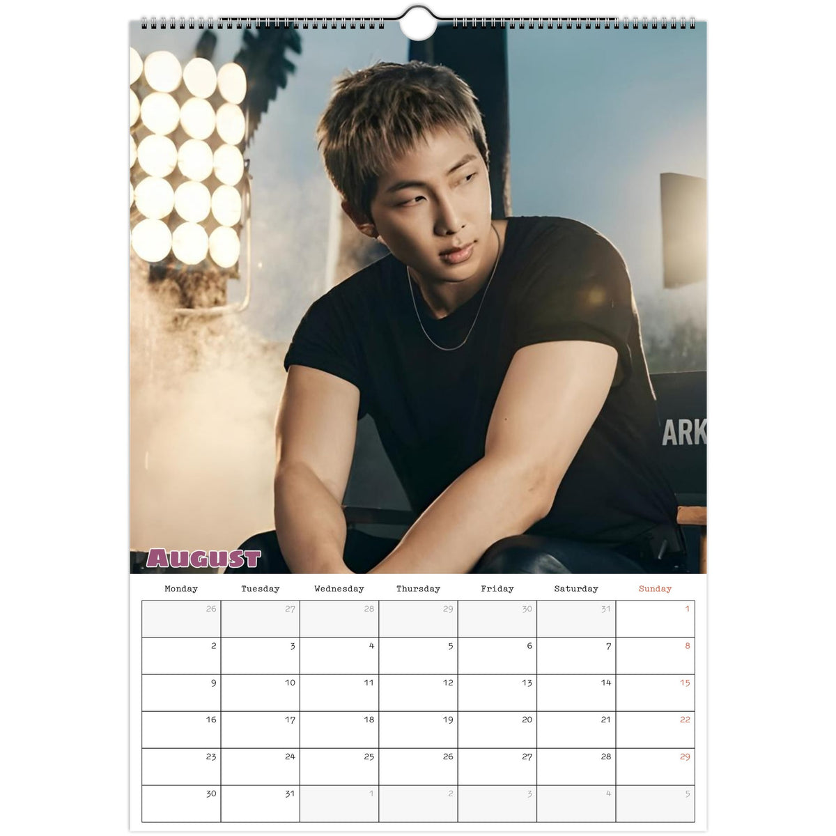 RM Calendar 2027 August photo