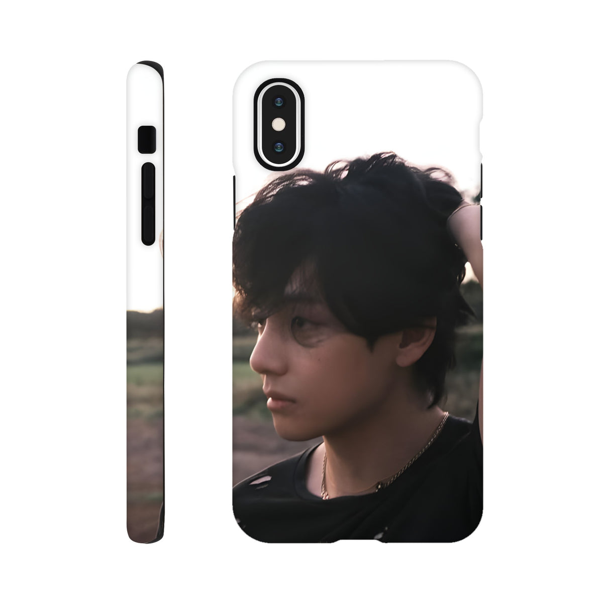 V iPhone case featuring durable shockproof design