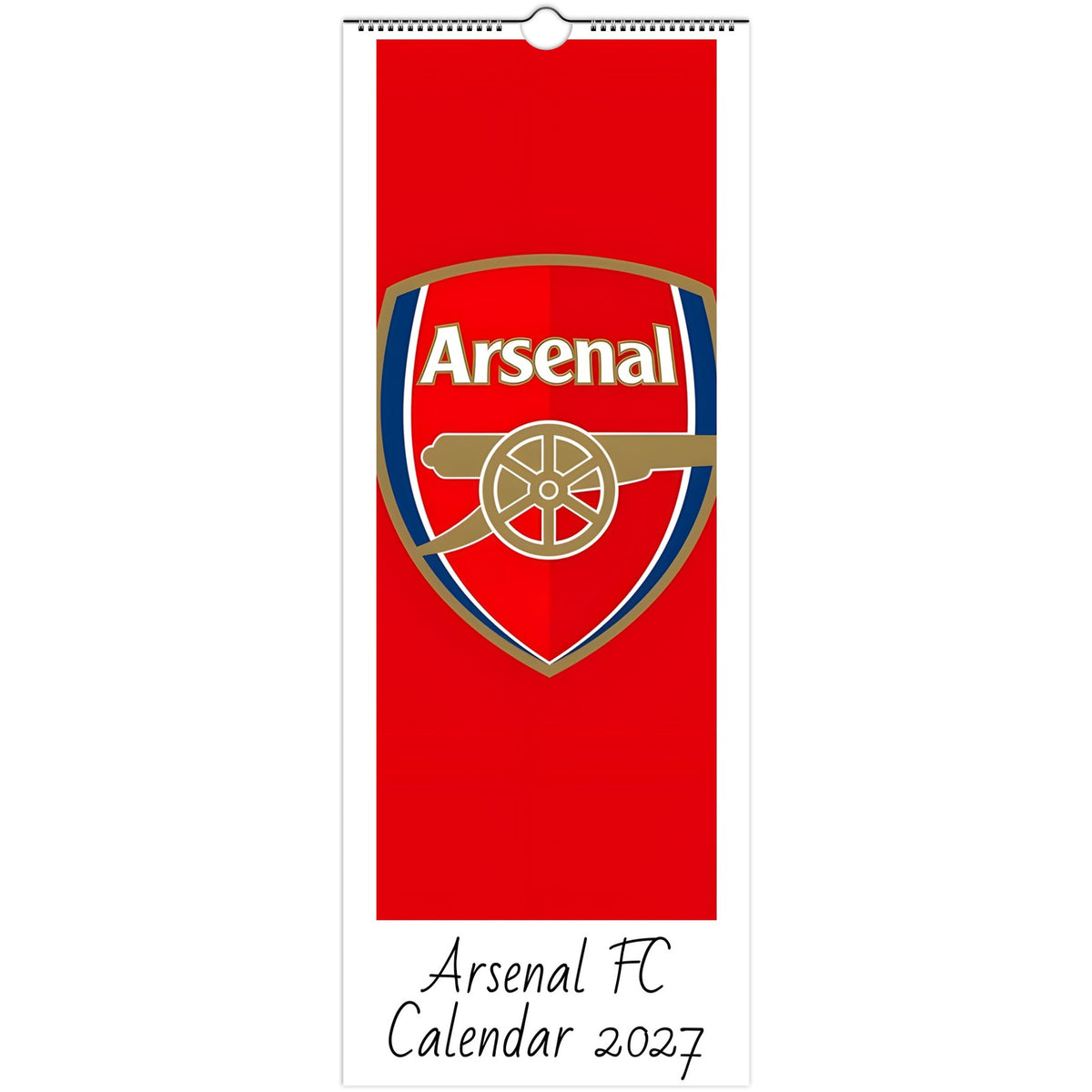Arsenal Calendar 2027 calendar cover