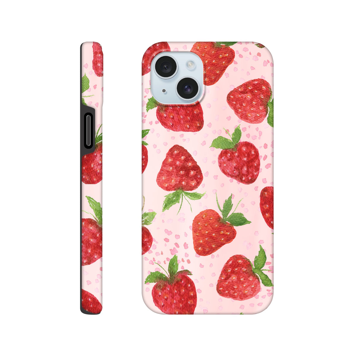 Aesthetic fruit‑themed iPhone case with dual‑layer protection