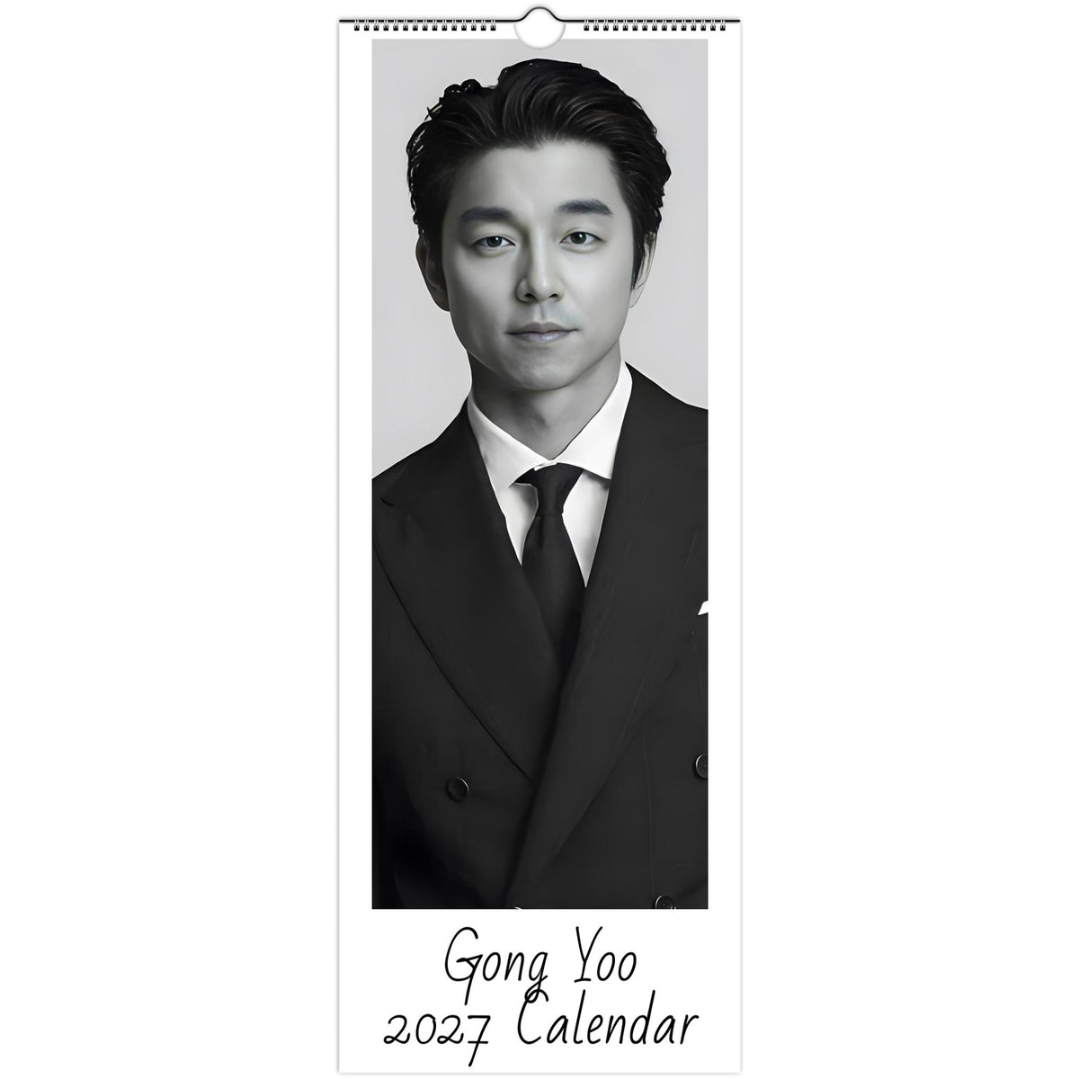 Gong Yoo 2027 slim wall calendar front cover