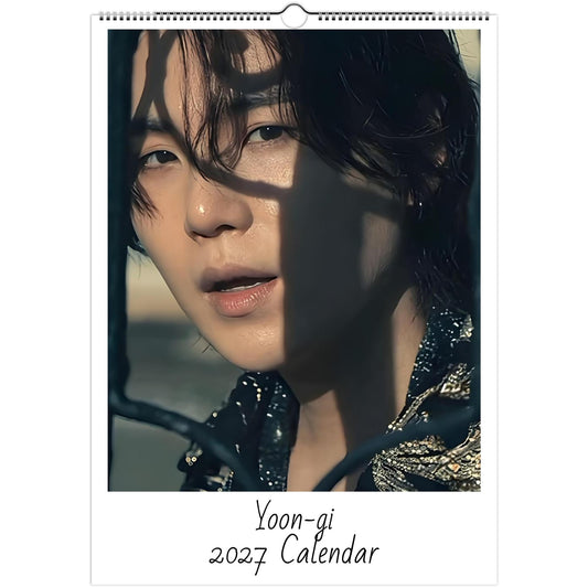 BTS Suga 2027 calendar cover