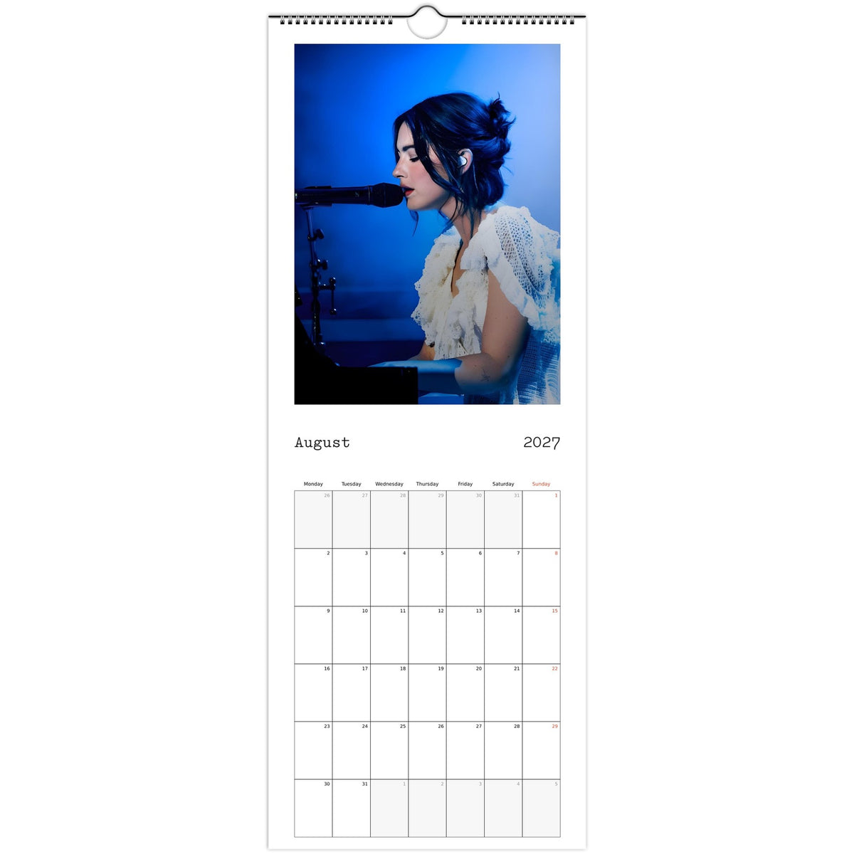 August Gracie Abrams Calendar photo 