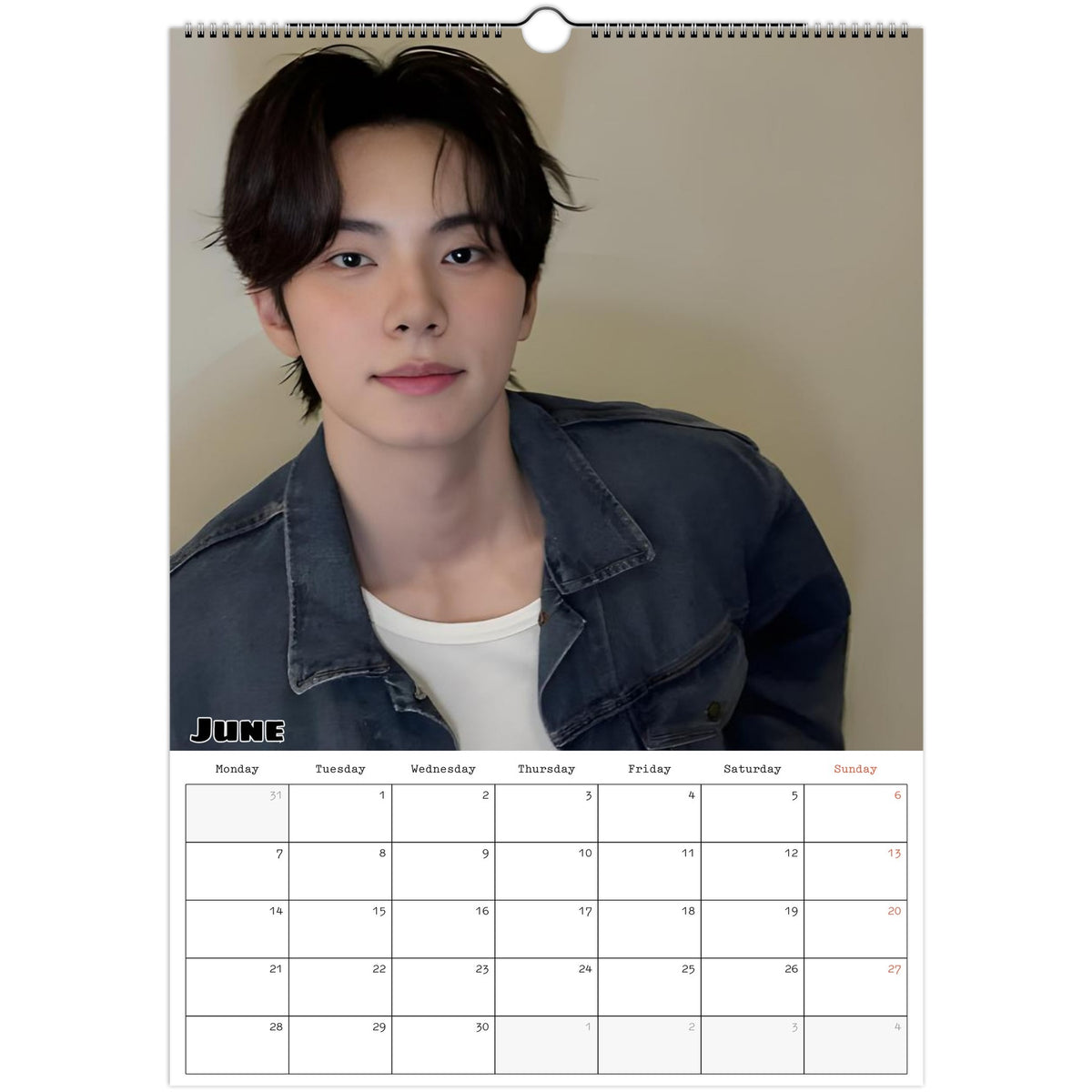 Lee Chae‑min calendar June photo