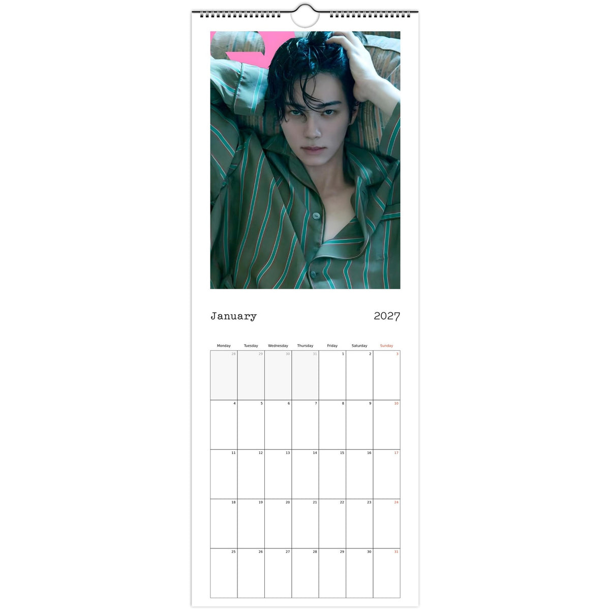 Lee Chae‑min calendar January photo