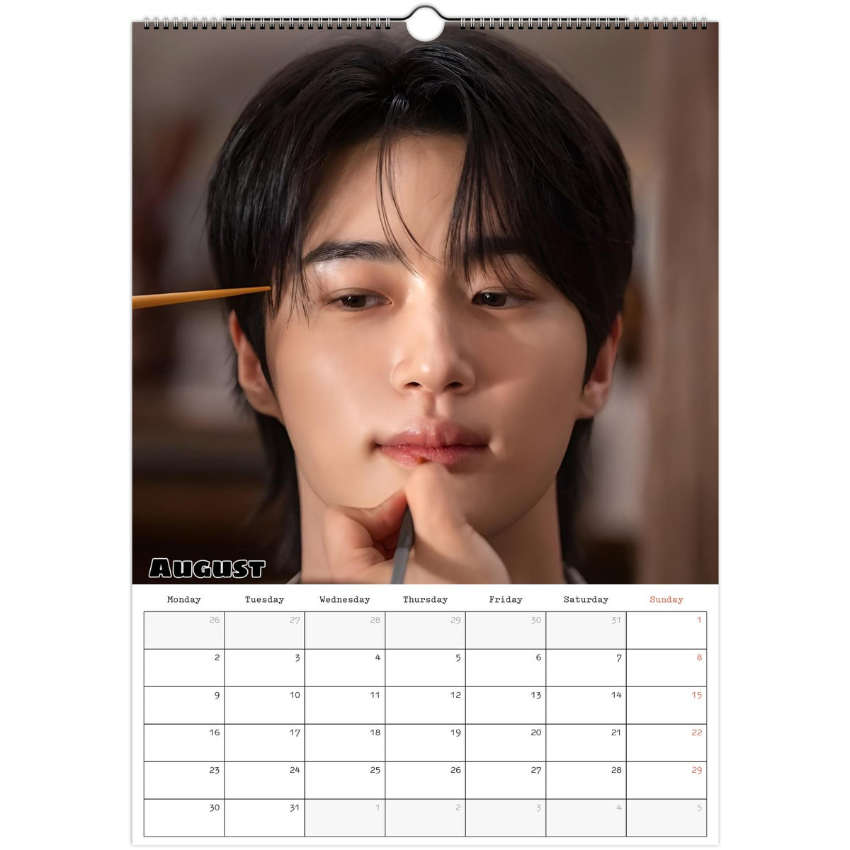 Byeon Woo‑seok calendar August photo