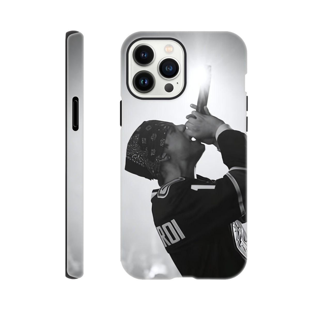Trendy iPhone tough case with The Kid LAROI aesthetic print