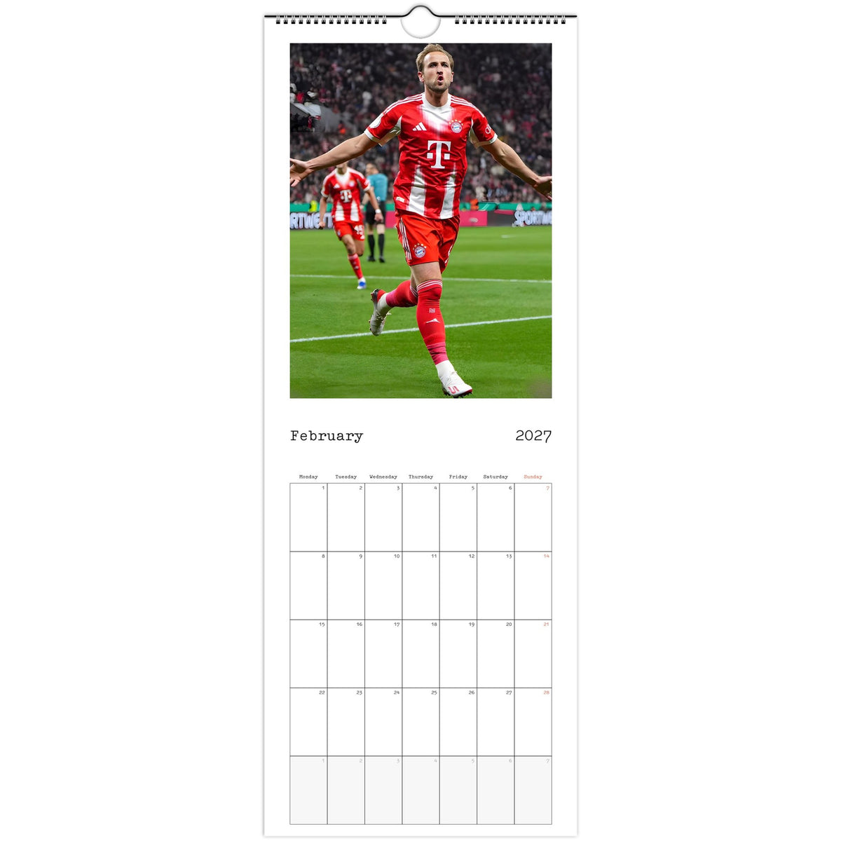 Bayern  Munich Calendar 2027 February photo