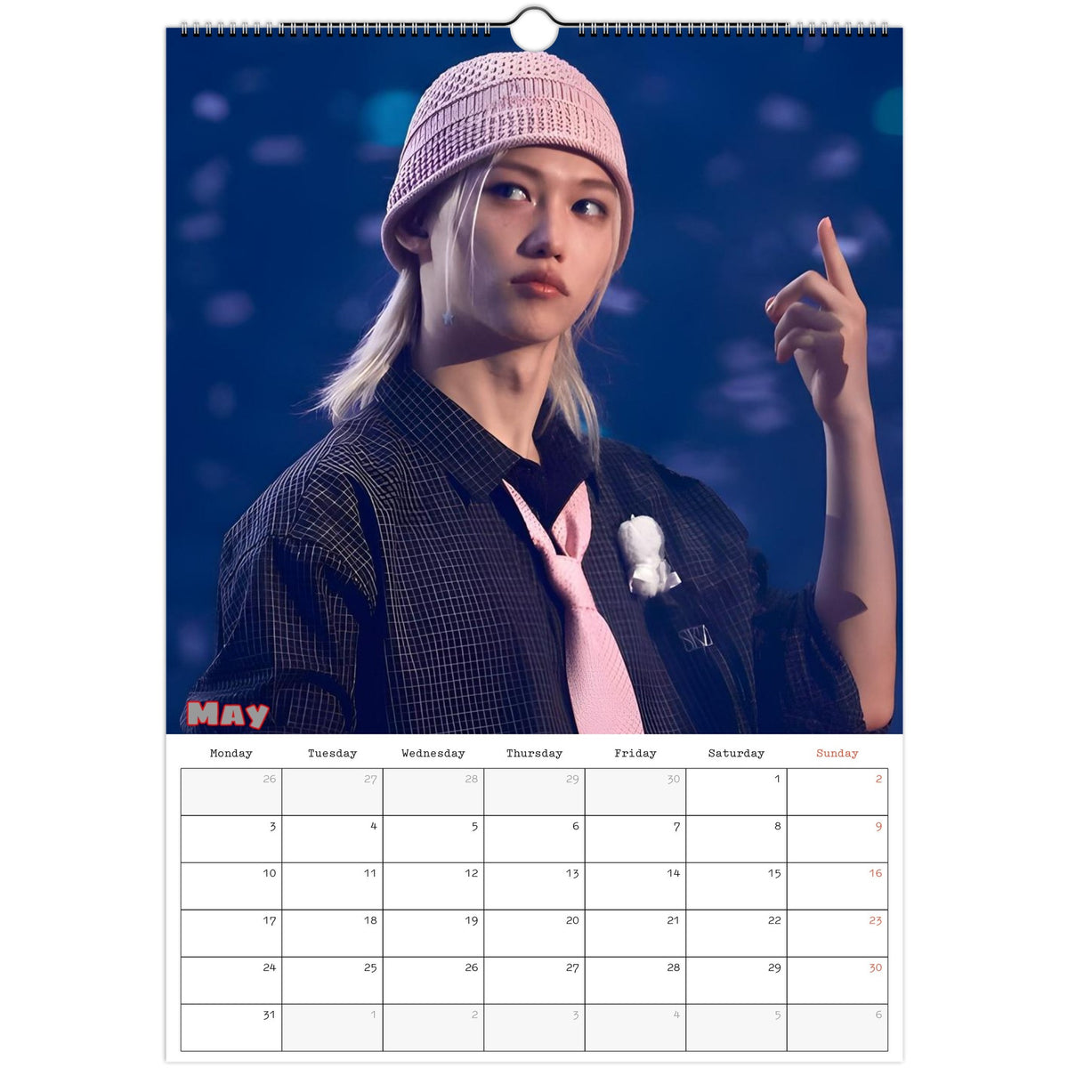 Stray Kids Felix Elite Calendar 2027 May page