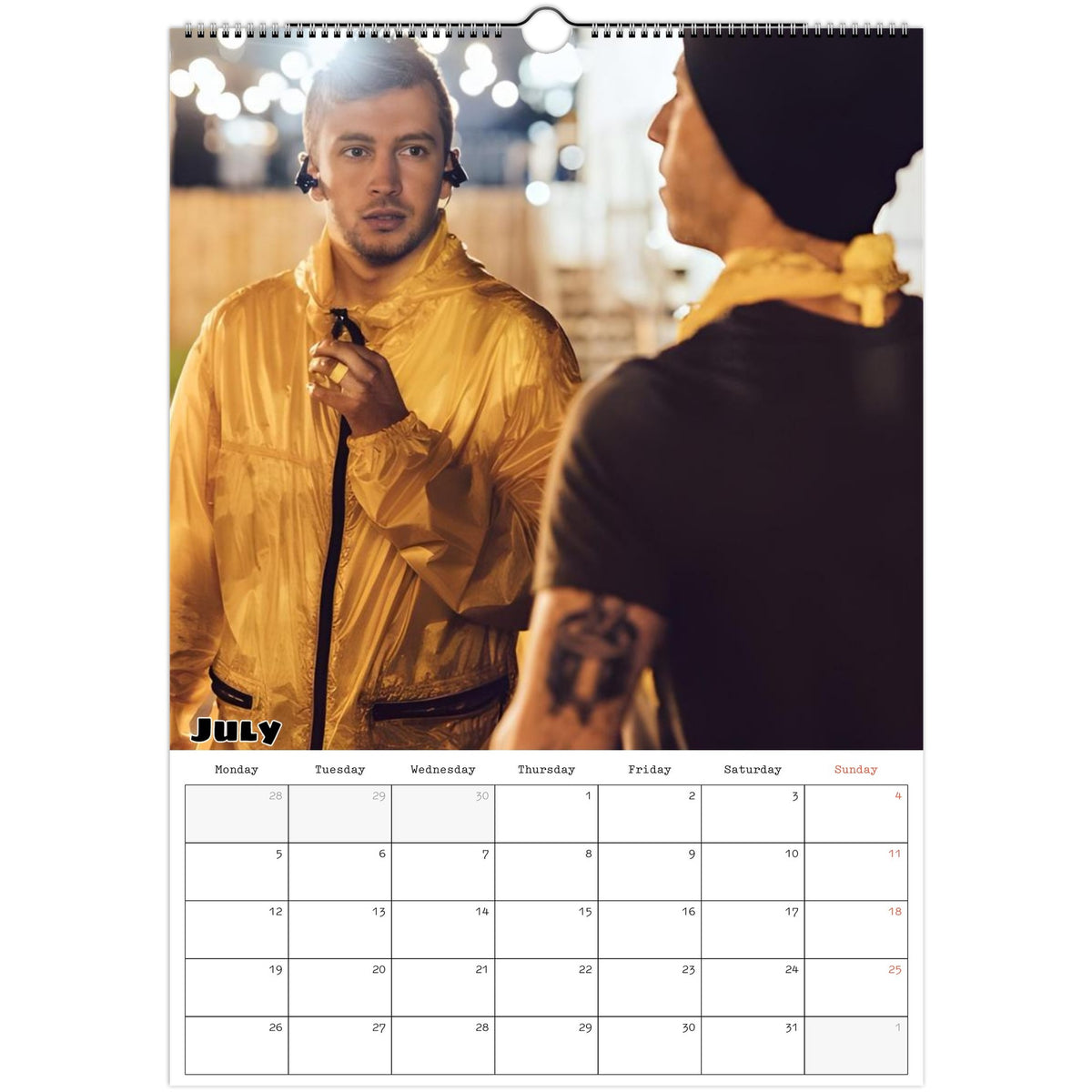 Twenty One Pilots calendar July Photo