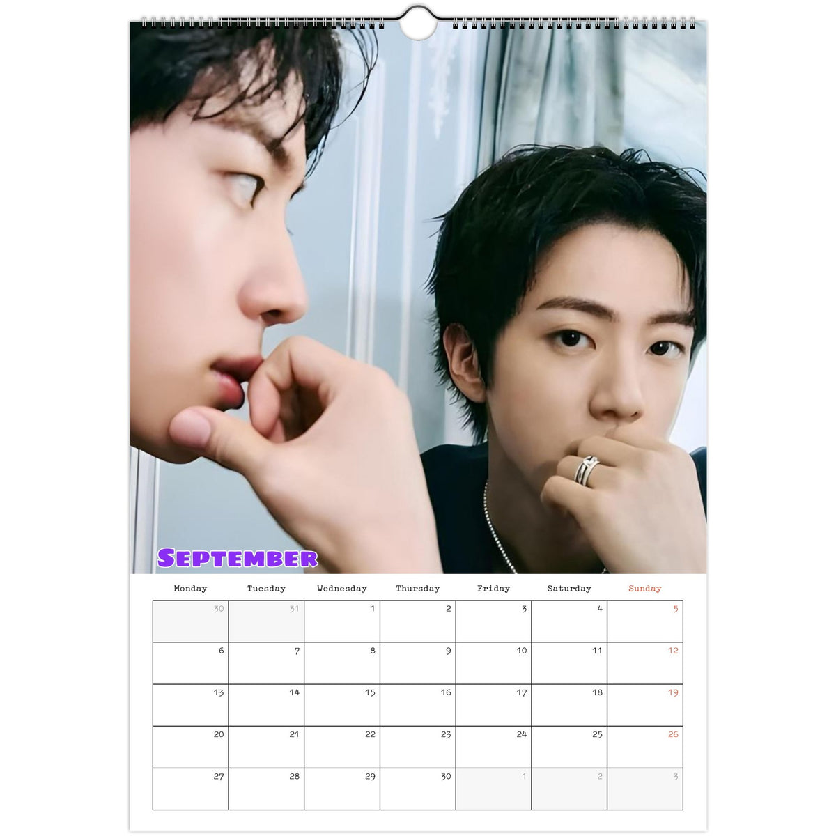 BTS Jin Calendar September portrait