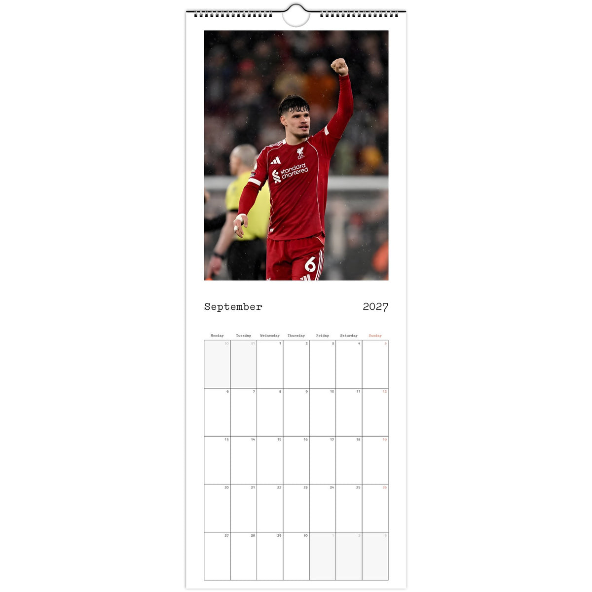 Liverpool Calendar September page