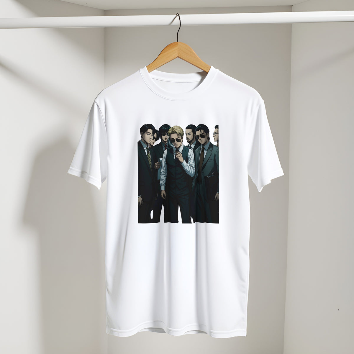 White BTS tour T‑shirt