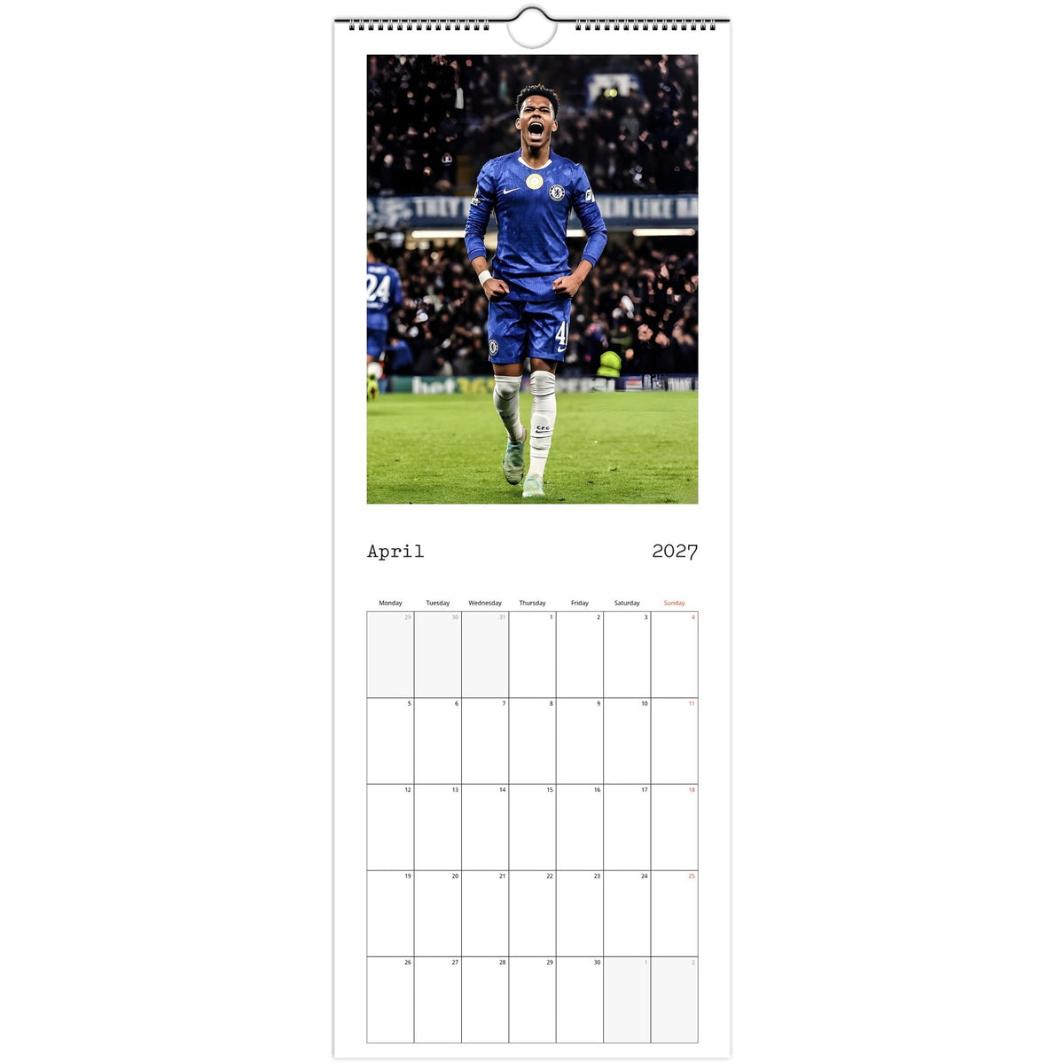 Chelsea Calendar 2027 April photo