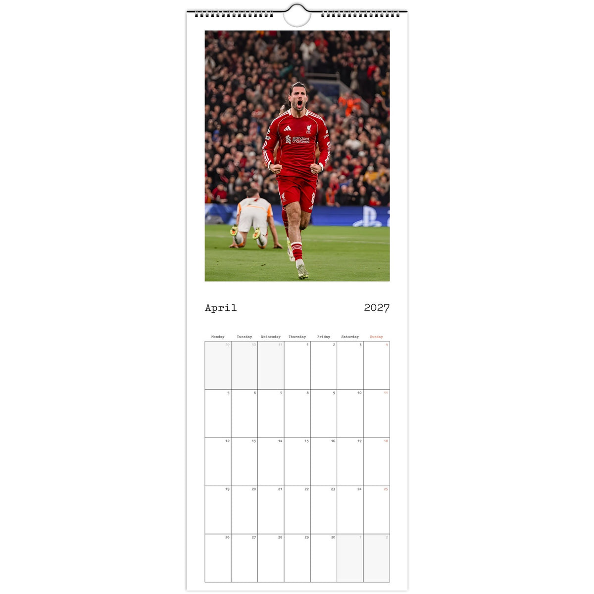 Liverpool Calendar April page