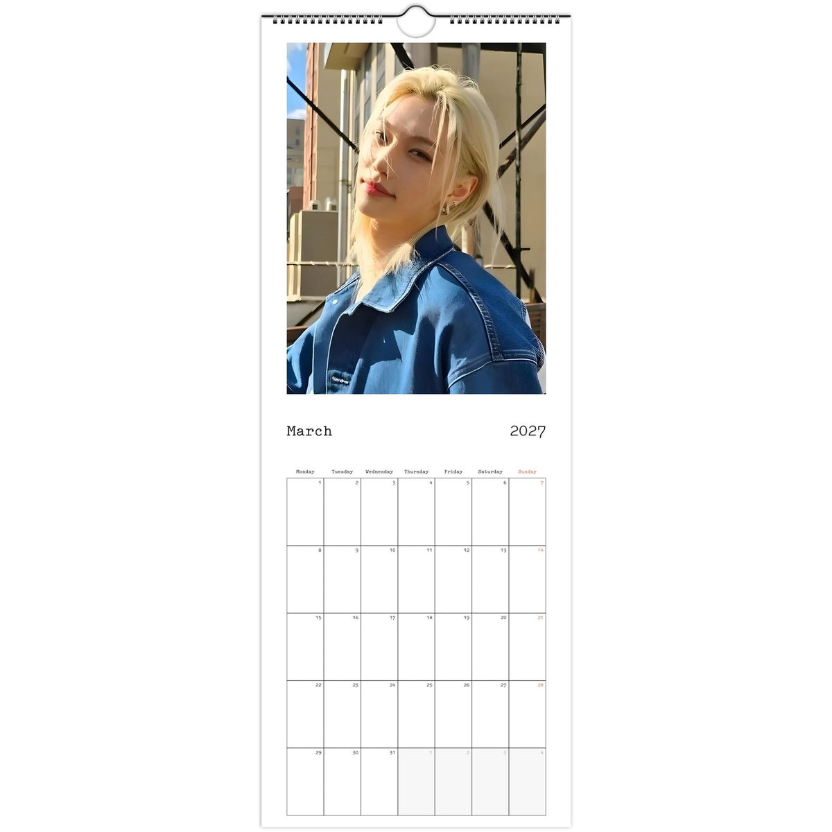 Stray Kids Felix Elite Calendar 2027 March page