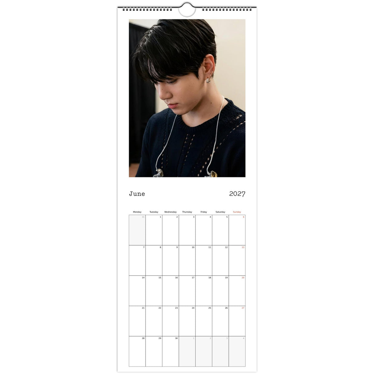 Jungkook Calendar 2027 June photo