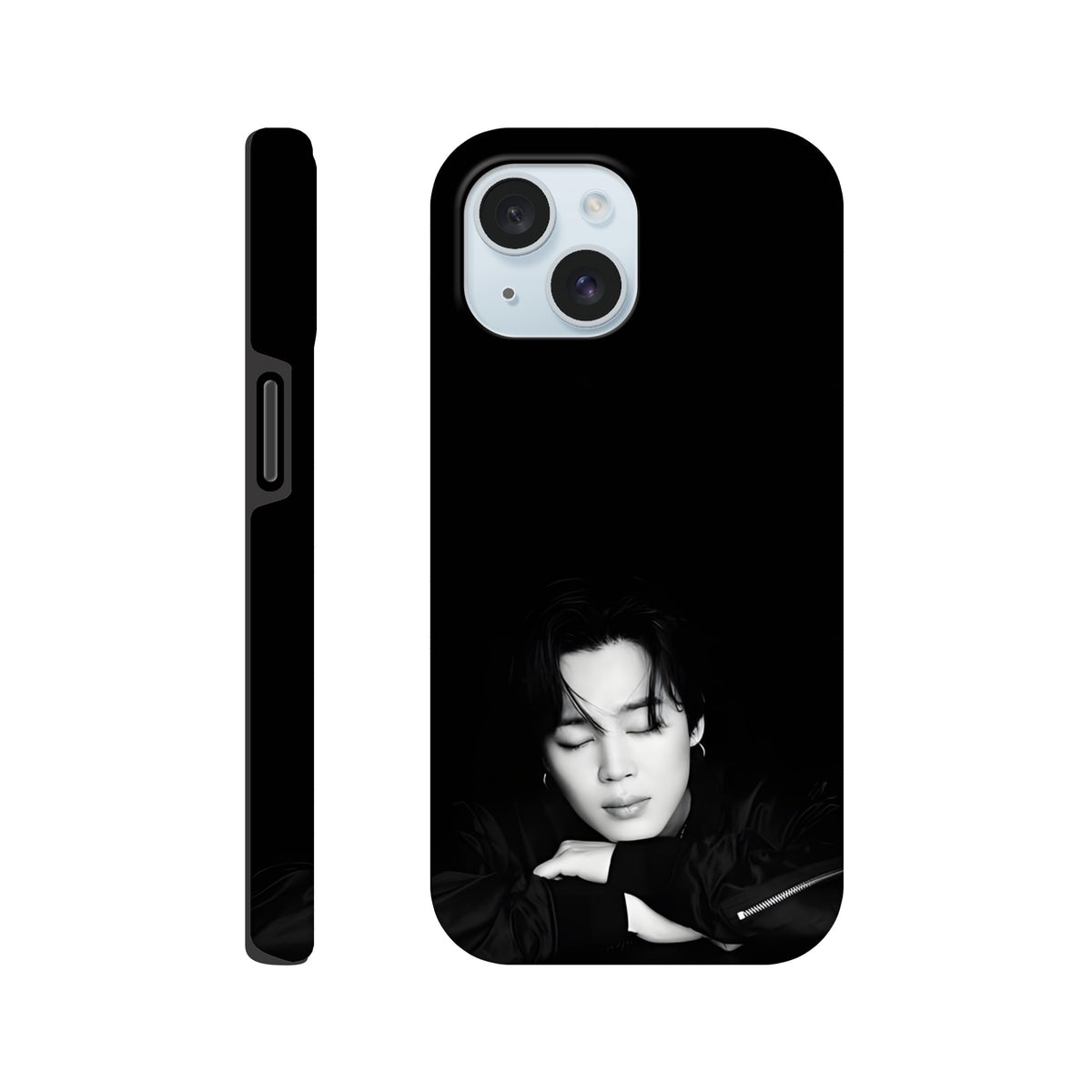 Jimin iPhone tough case with reinforced dual‑layer defence
