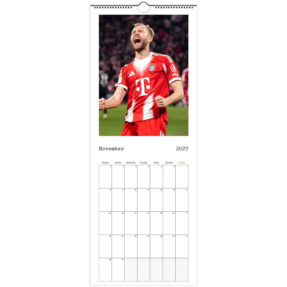 Bayern Munich Calendar 2027 November photo