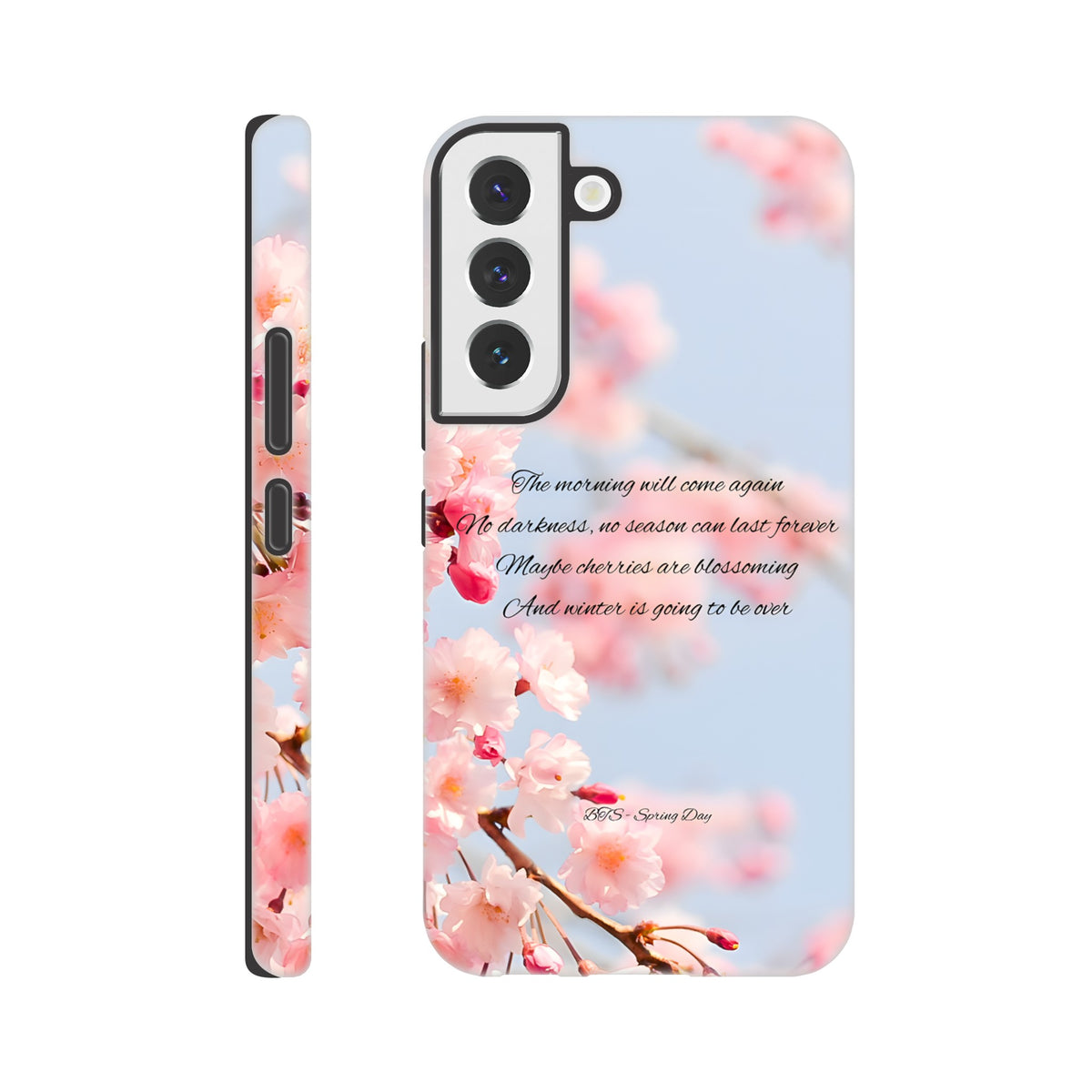 K‑pop inspired Samsung tough cover featuring Spring Day aesthetic