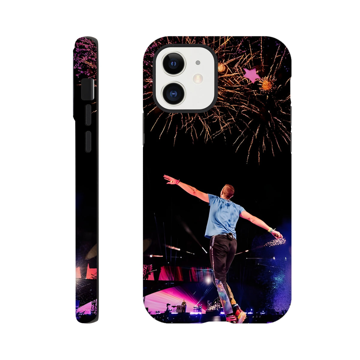Coldplay fireworks iPhone case with reinforced protective build