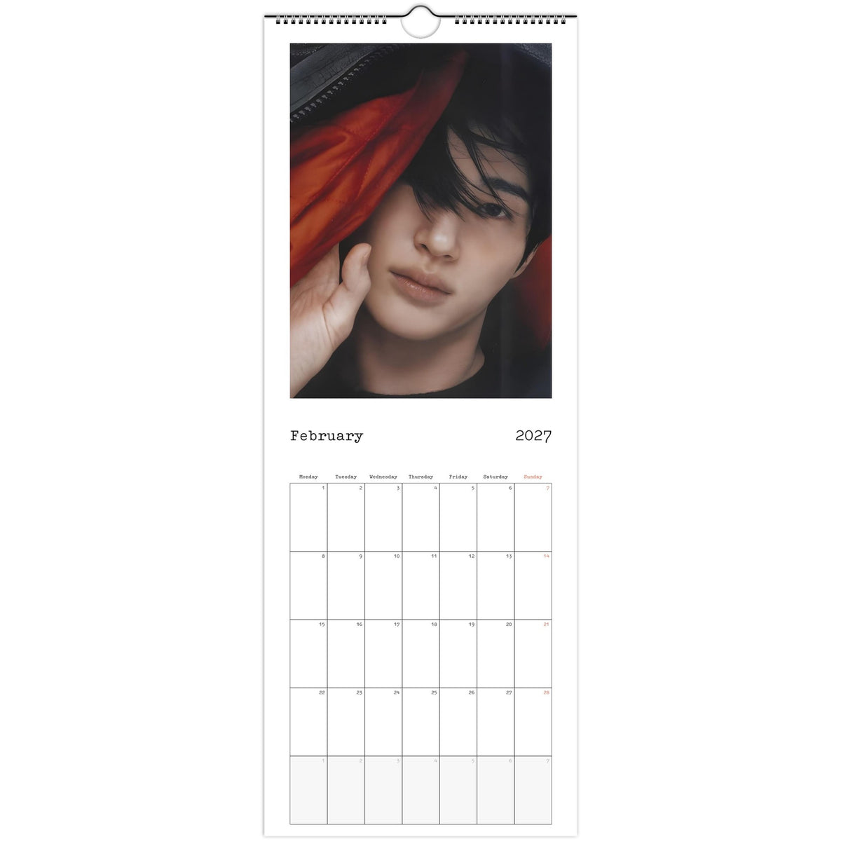 Byeon Woo‑seok calendar February photo
