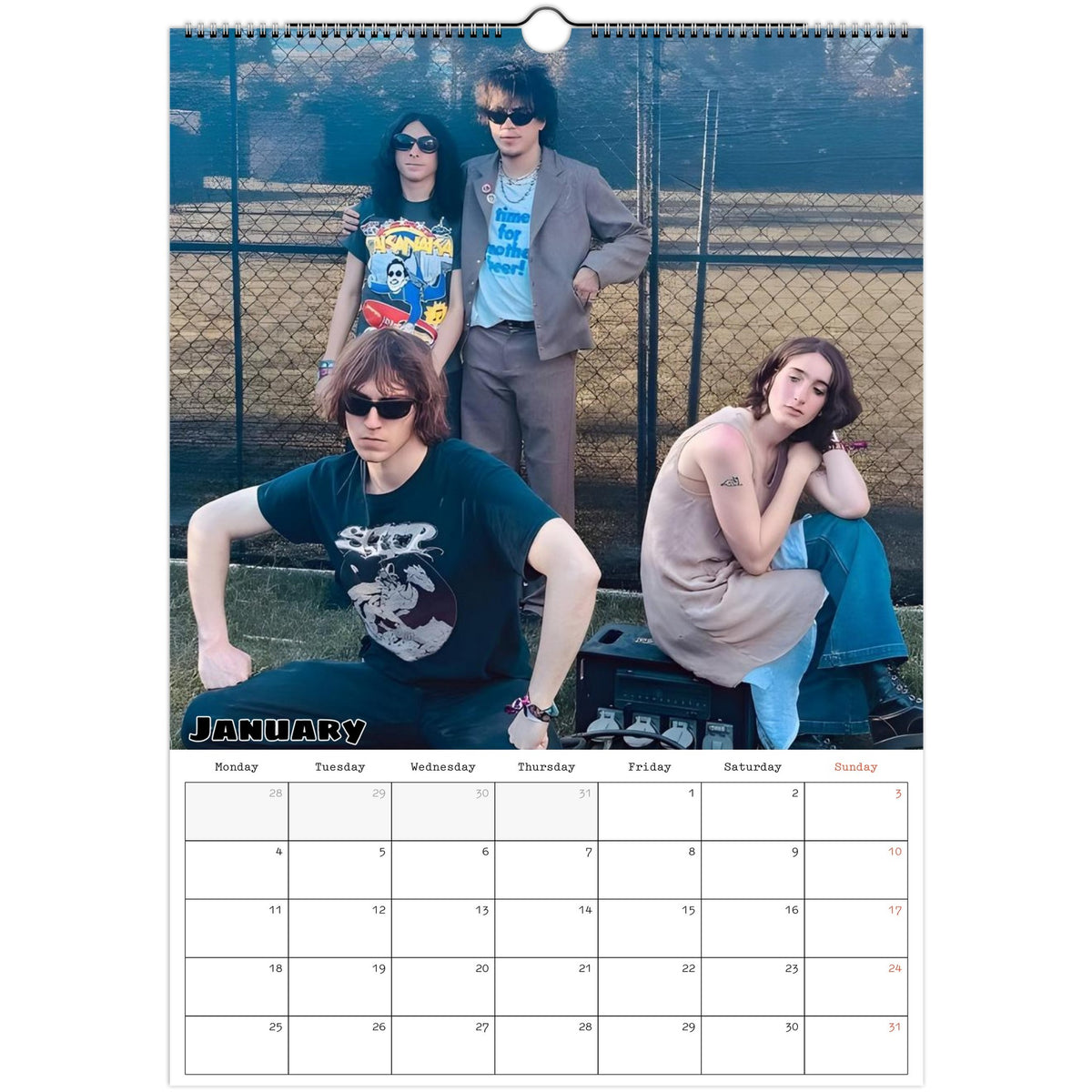 Geese calendar January 