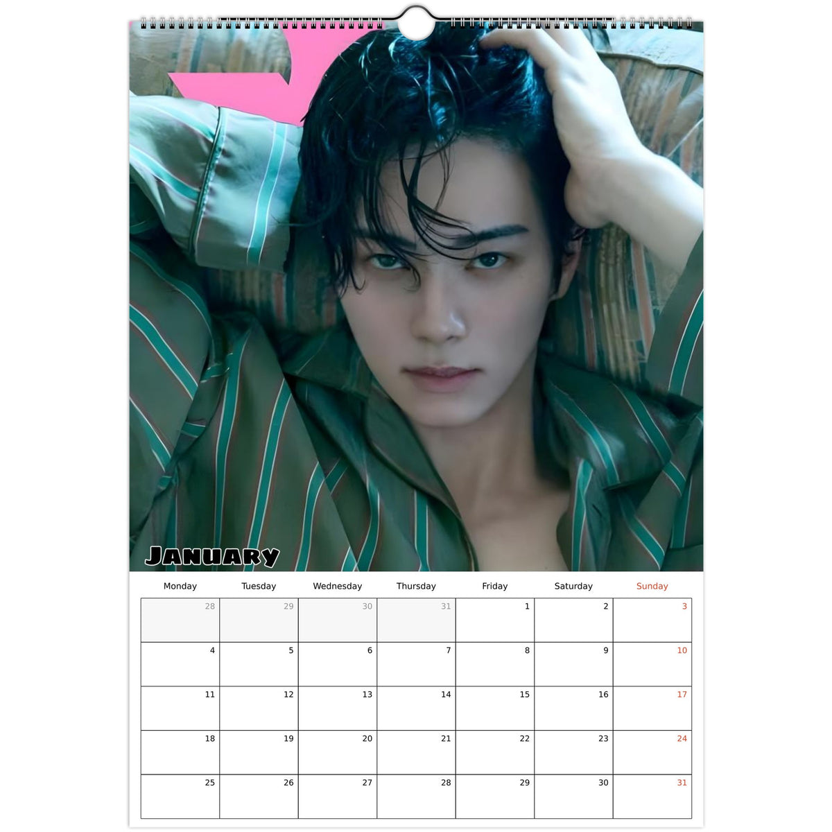 Lee Chae‑min calendar January photo