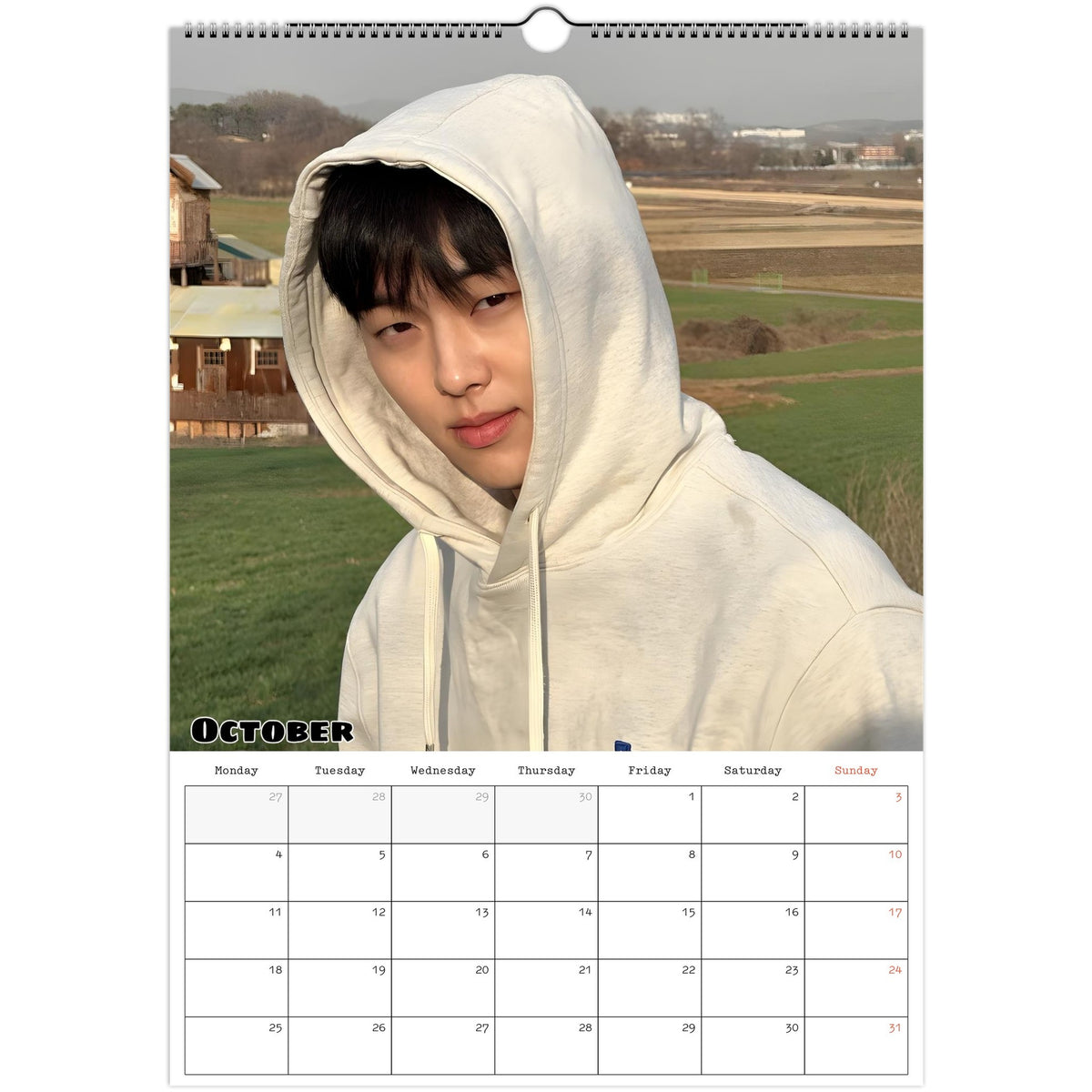 Choi Hyun‑wook calendar October photo