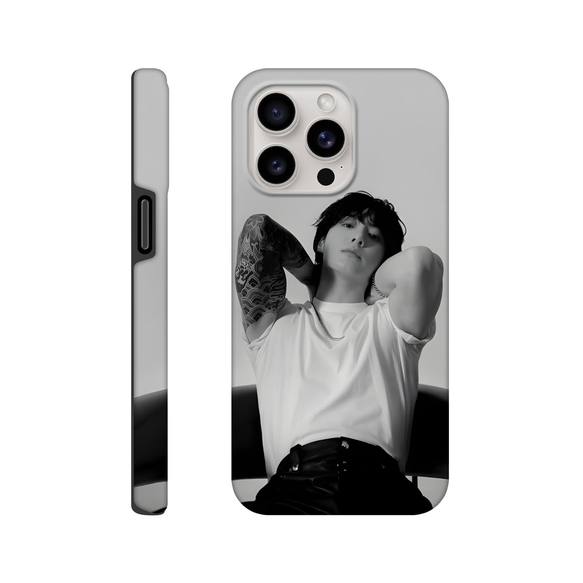 Jungkook BTS protective iPhone case with premium artwork