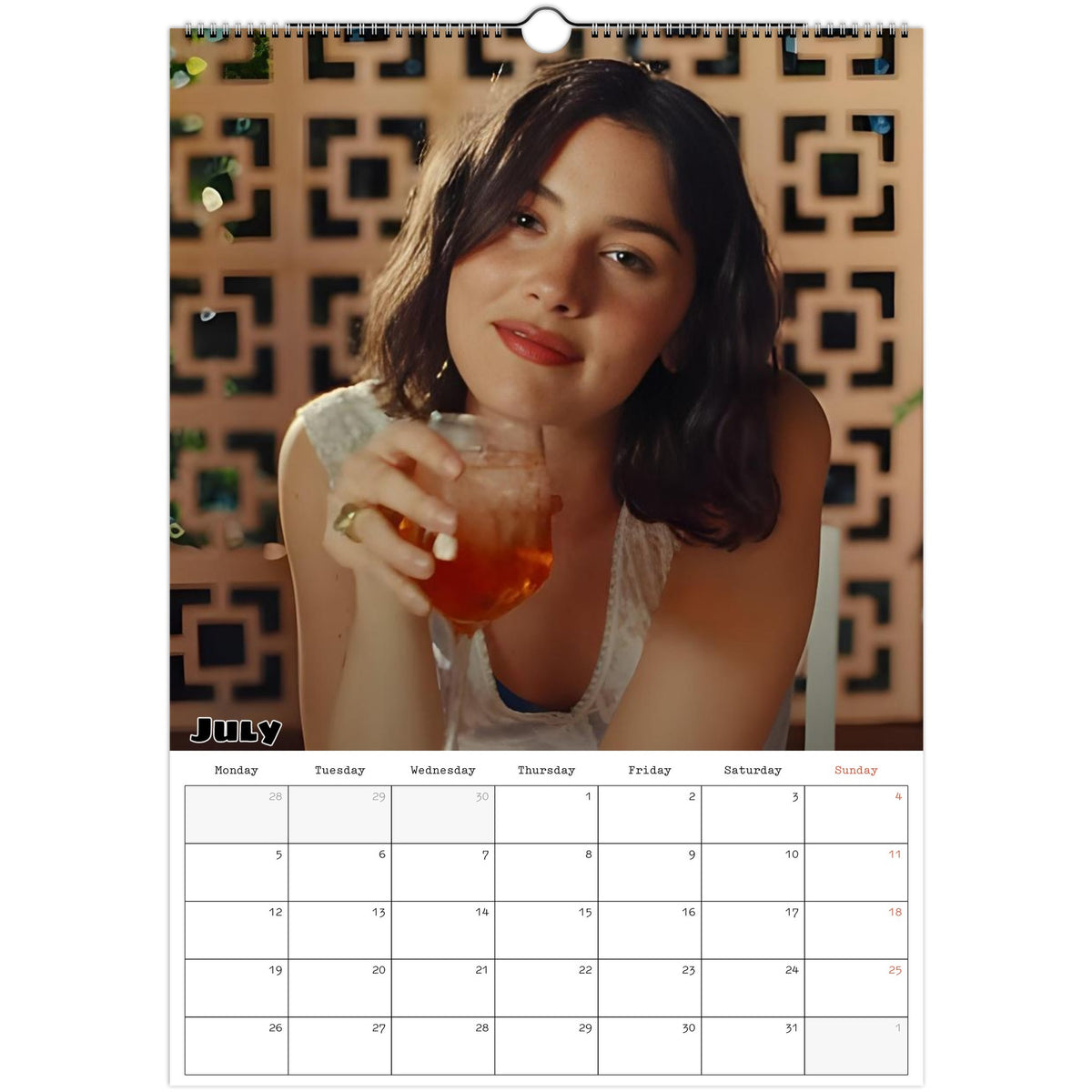 July Gracie Abrams Calendar photo 