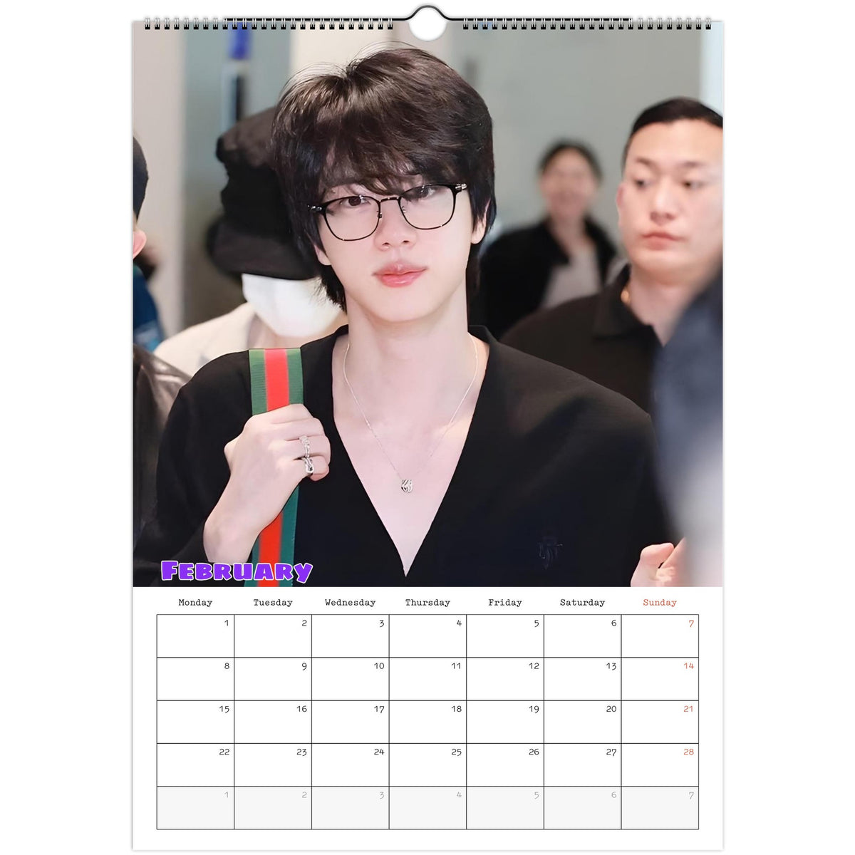 BTS Jin Calendar February portrait