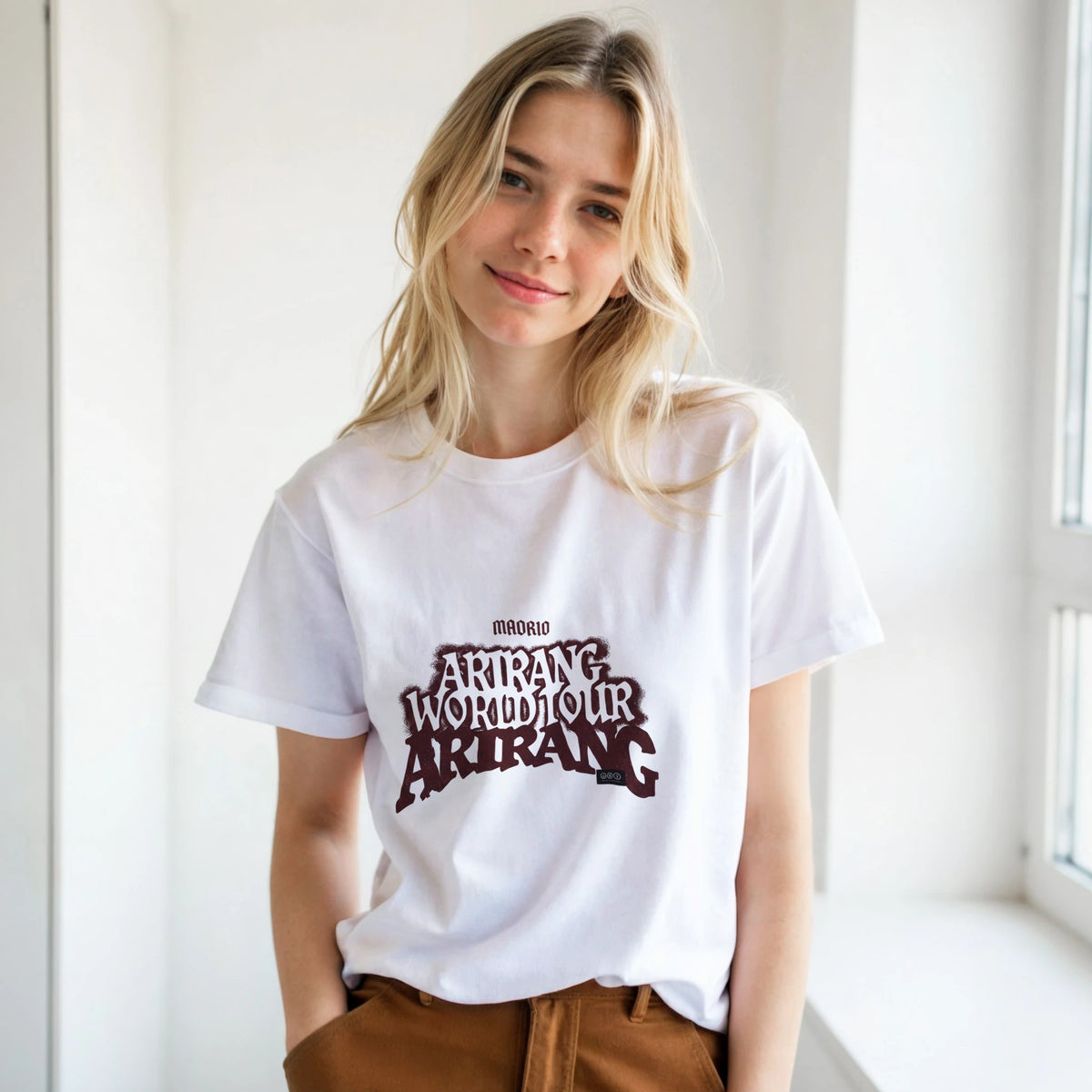 BTS Madrid 26 front and back print tee